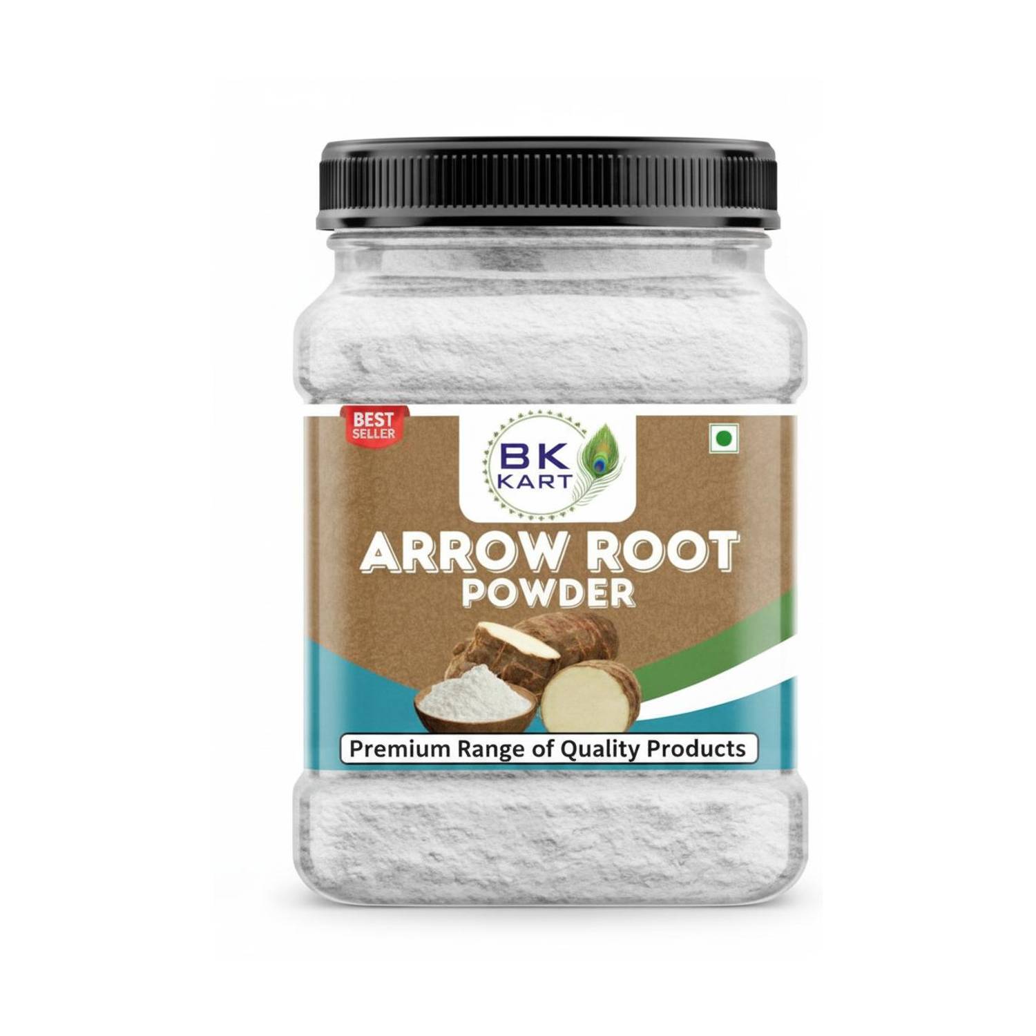 BK KART Arrow Root Powder | Starch Powder | Ararot Powder | Tikhur Powder | 500gm