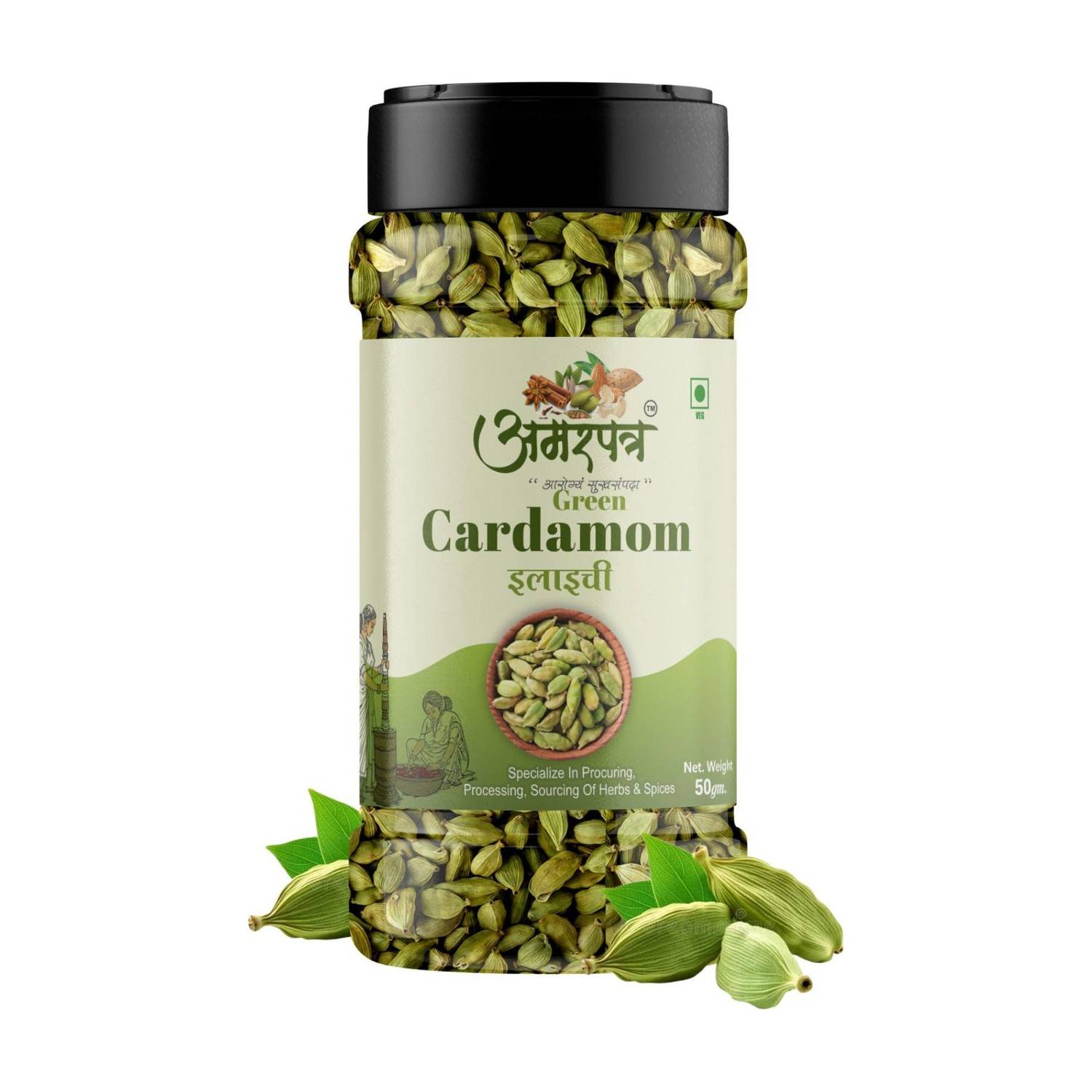 AMARPATRA CARDAMOM GREEN WHOLE (ELAICHI)