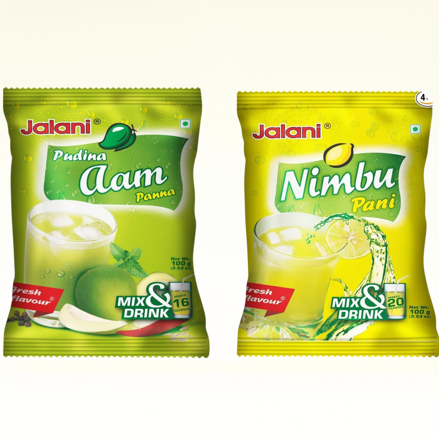 Image of Jalani Nimbu pani 100 gm, Aam Panna 100 gm (2 x 100 g)