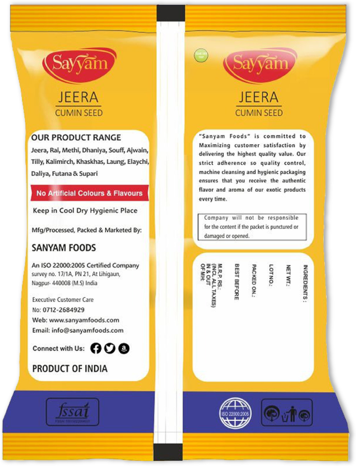 Image of Sayyam Whole Jeera | Natural & Healthy Cumin Seed | Seeragam | Natural Jeelakarra