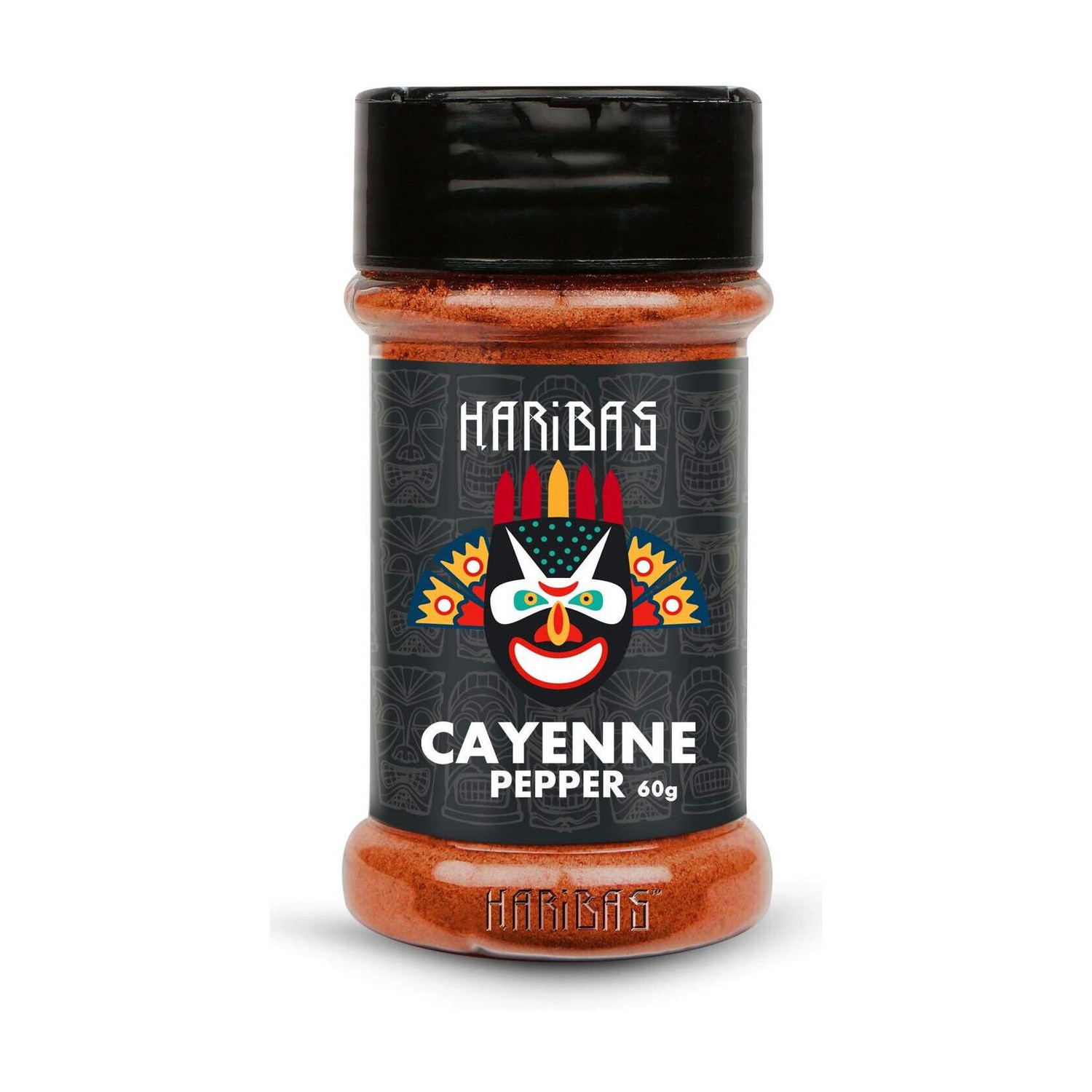 Image of HARIBAS Cayenne Pepper 60g - Easy to Store Shaker Jar - Cayenne Pepper 60g