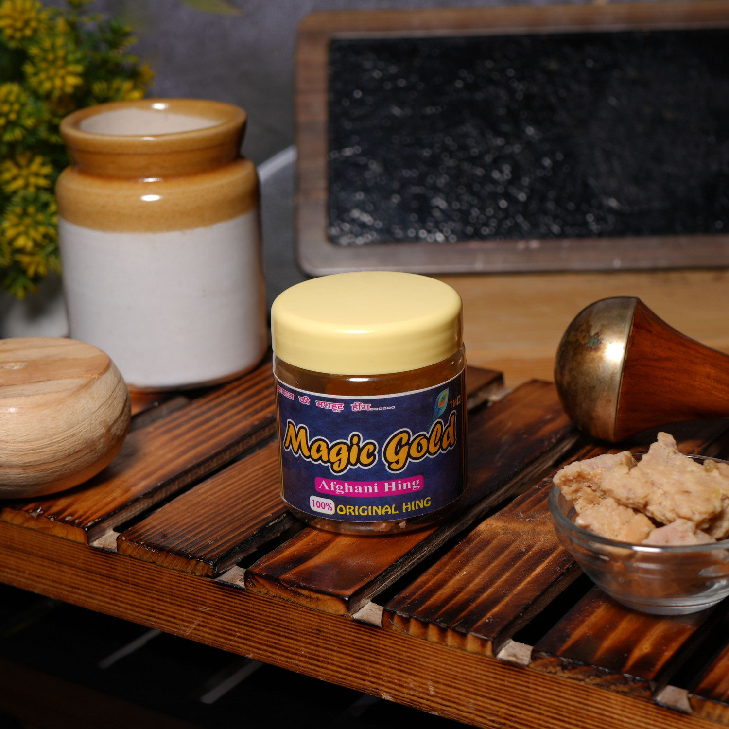 Image of Magic gold hing Premium Afghani super strong heeng aromatic hathras asafoetida