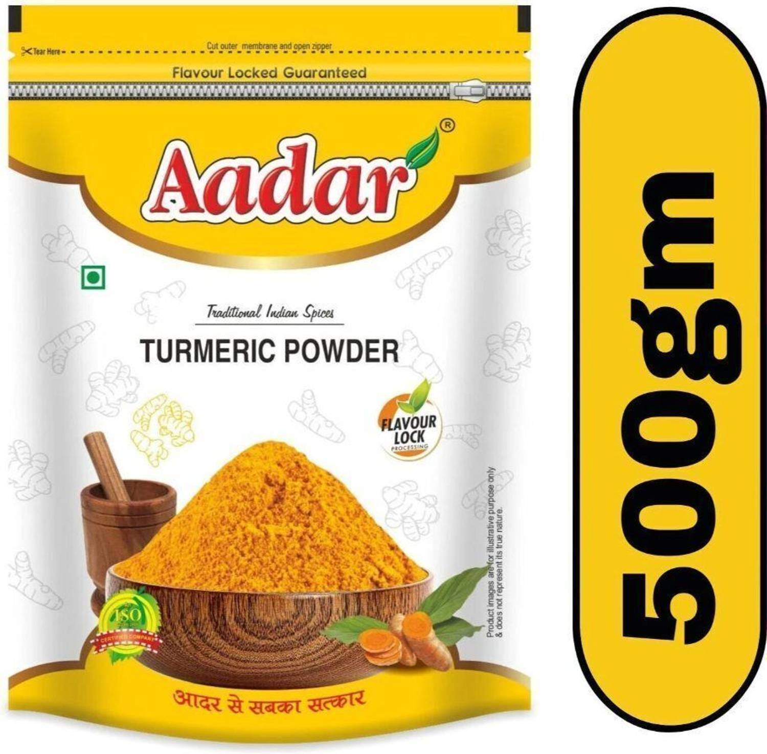 AADAR Turmeric Powder 500gm Organic & Natural Haldi Powder for Daily Cooking,,