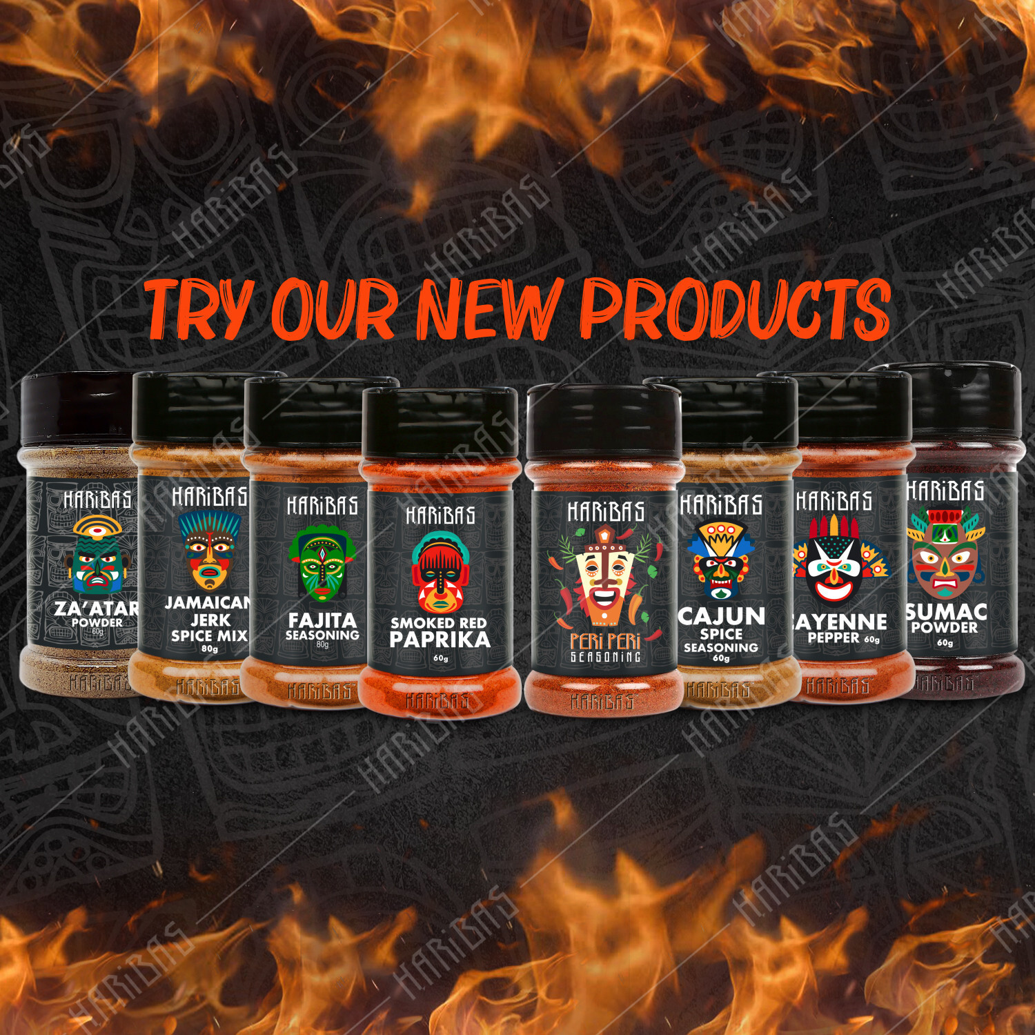 Image of HARIBAS Cayenne Pepper 60g - Easy to Store Shaker Jar - Cayenne Pepper 60g