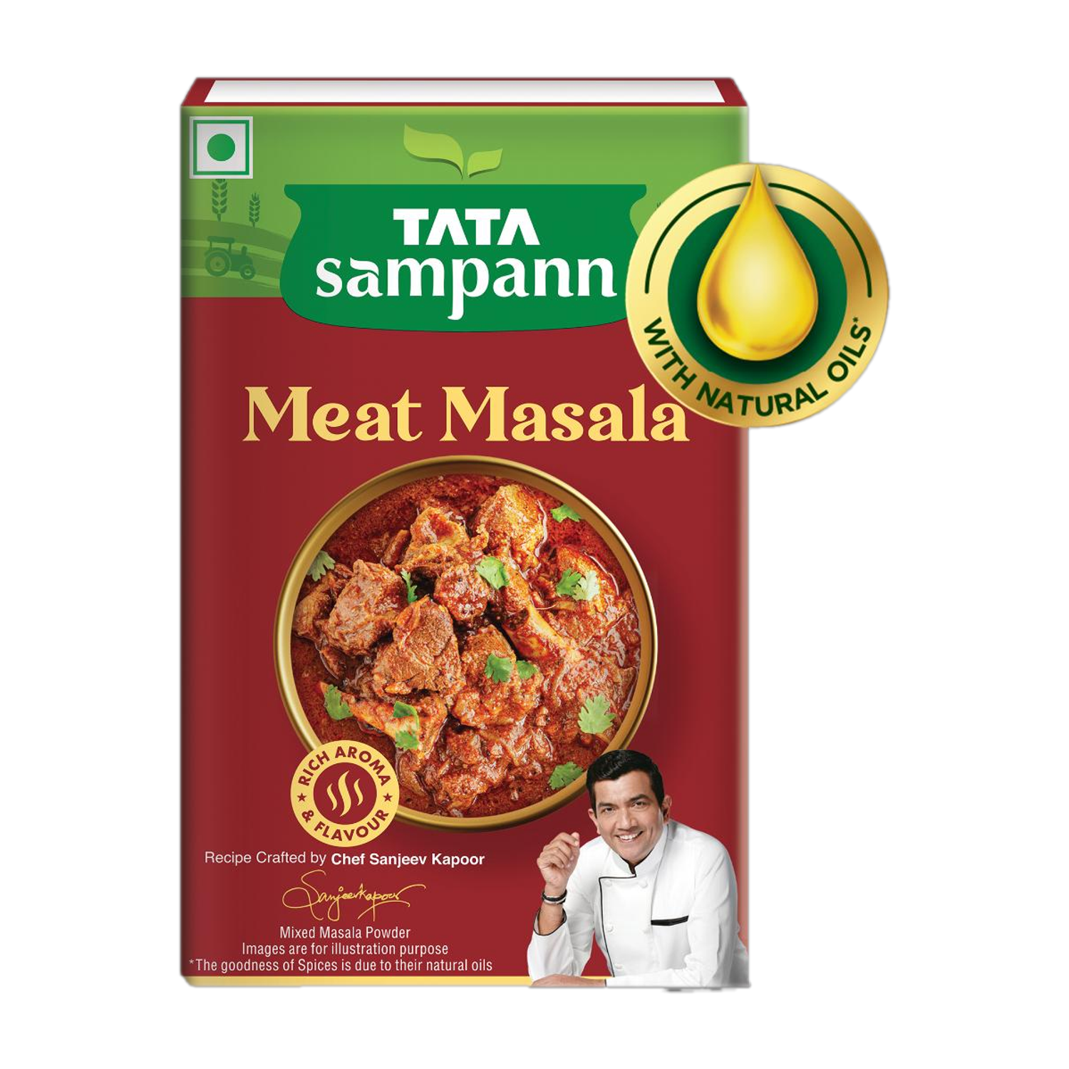 Image of Tata Sampann Meat Masala with Natural Oils, Rich Aroma & Flavour
