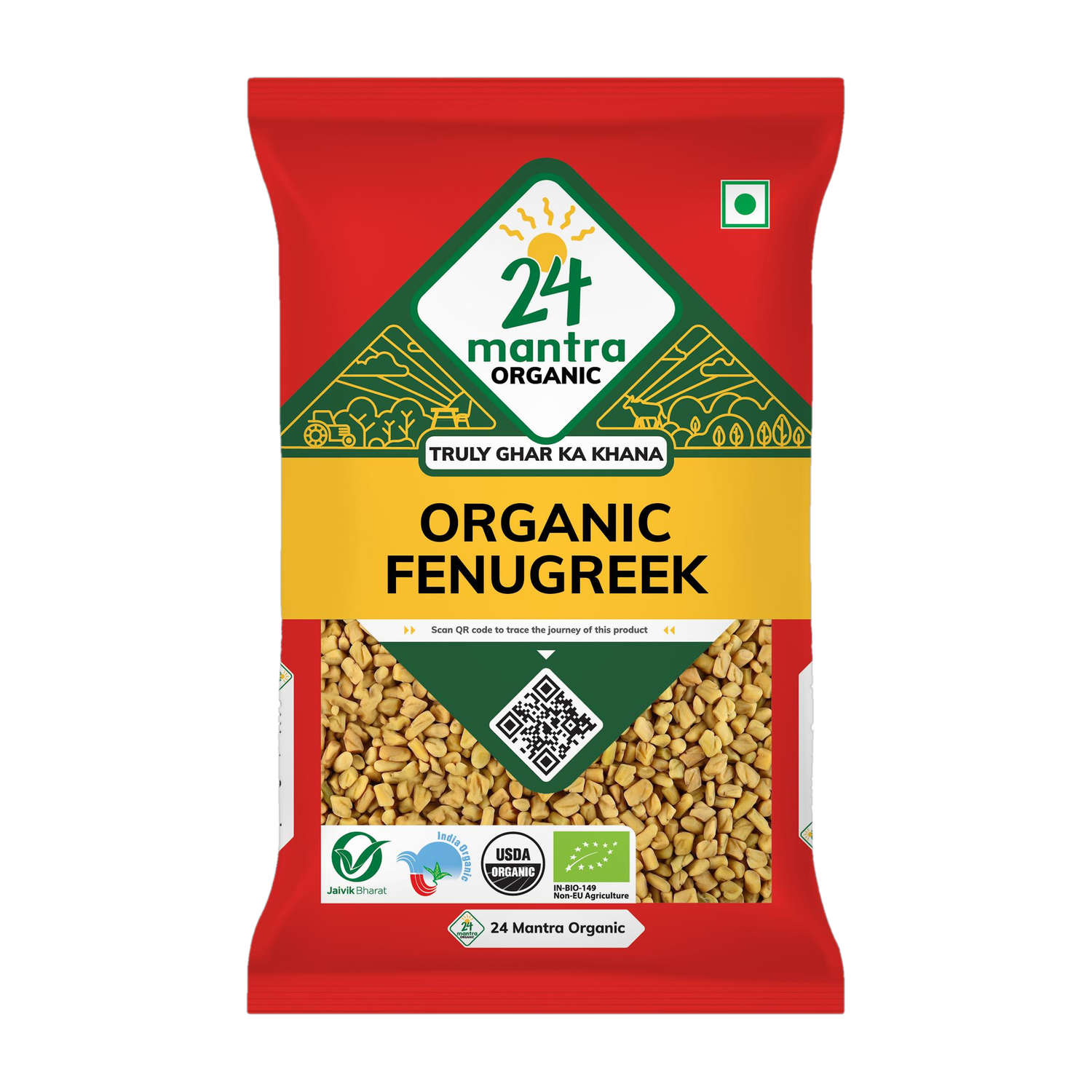 24 mantra ORGANIC Methi Dana / Fenugreek Seeds