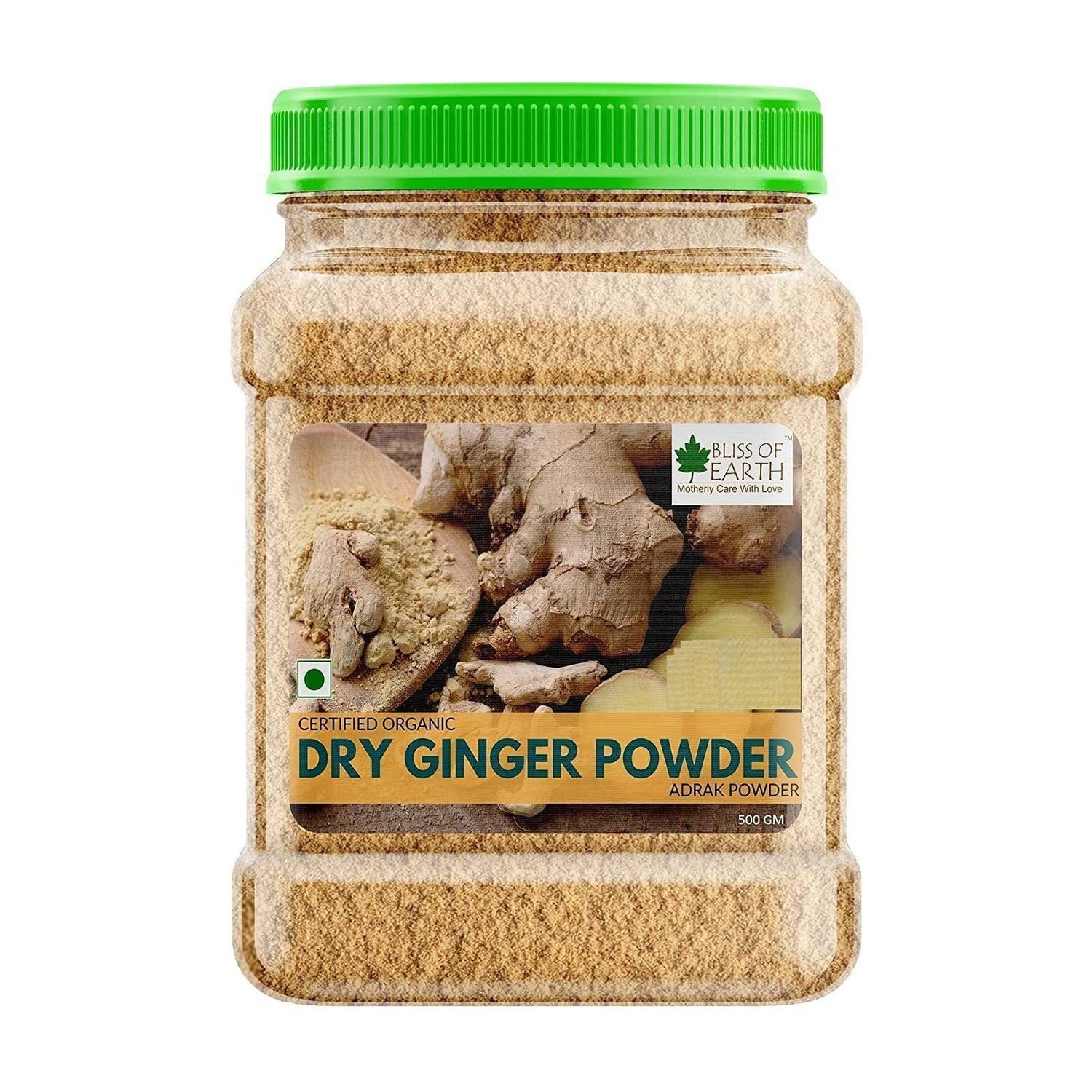 Bliss of Earth Certified Organic Dried Ginger Powder for Tea