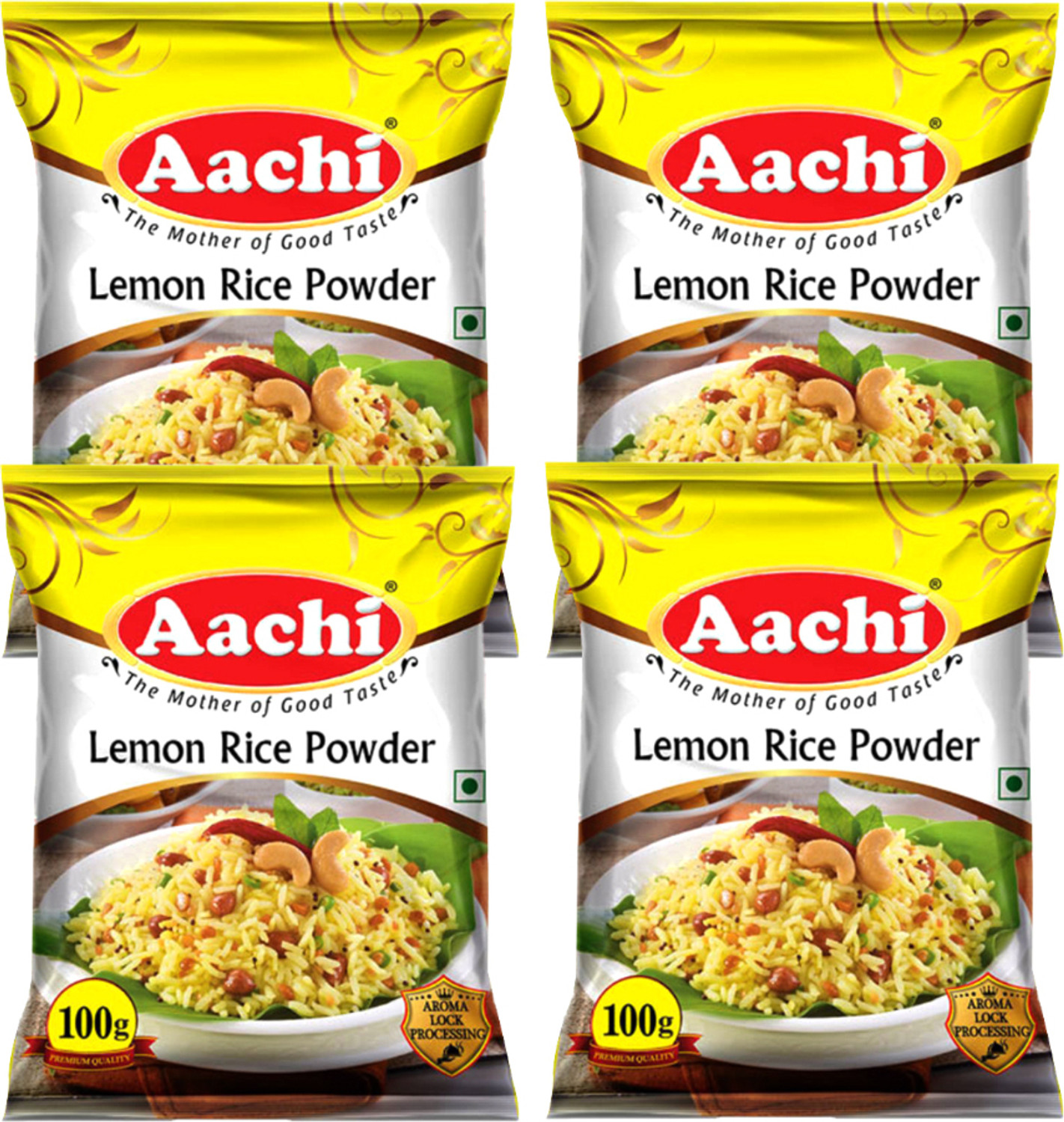 Image of Aachi Lemon Rice Powder Pack of (4 x 100 g)