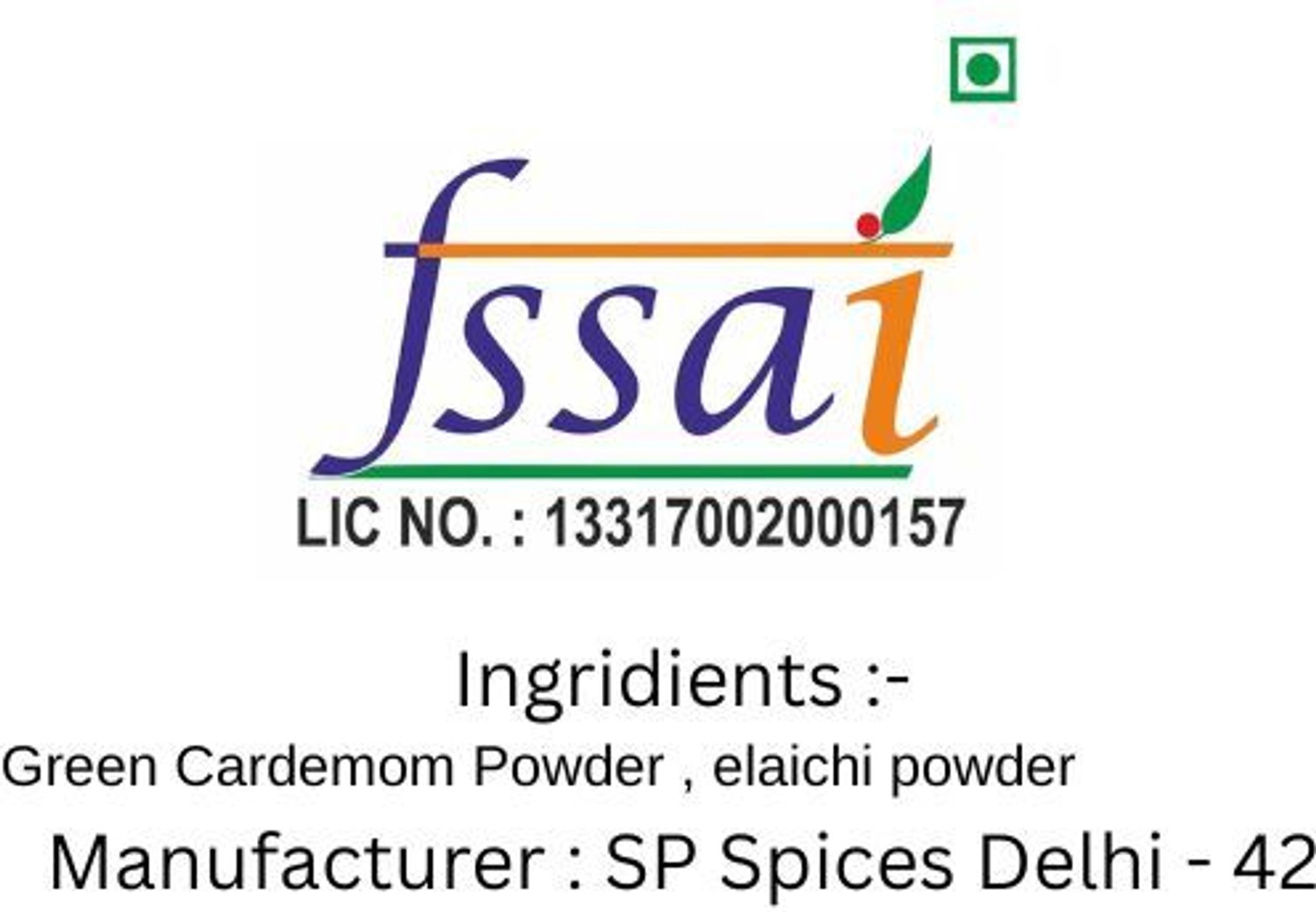 Image of SP Green Cardamom Powder 50 g (Choti Elaichi Powder )