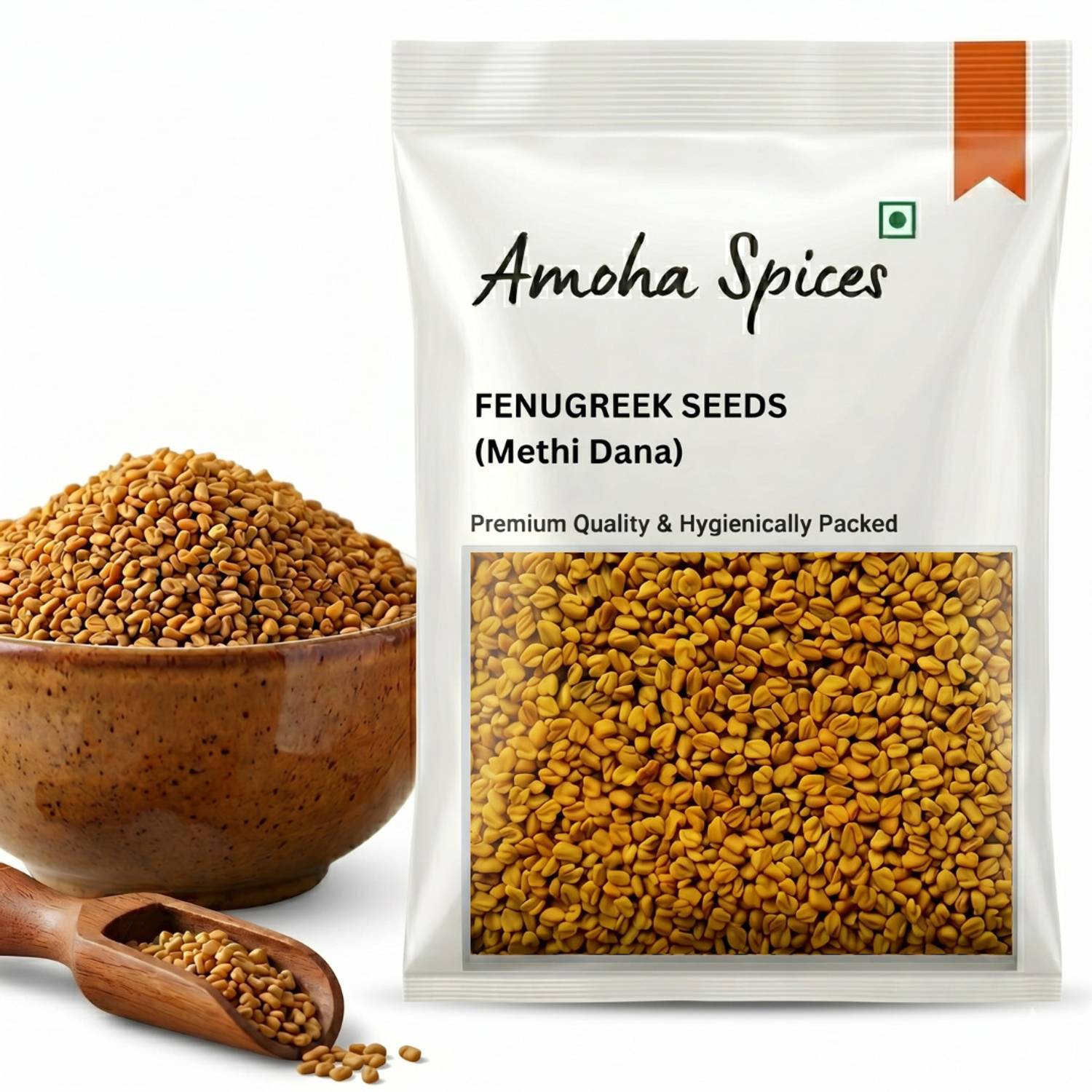 Amoha Spices Methi Dana (Fenugreek Seeds) Rajasthani special 100g