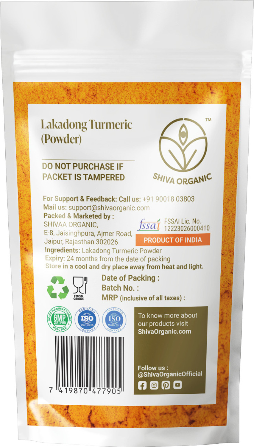 Image of Shiva Organic Lakadong Turmeric