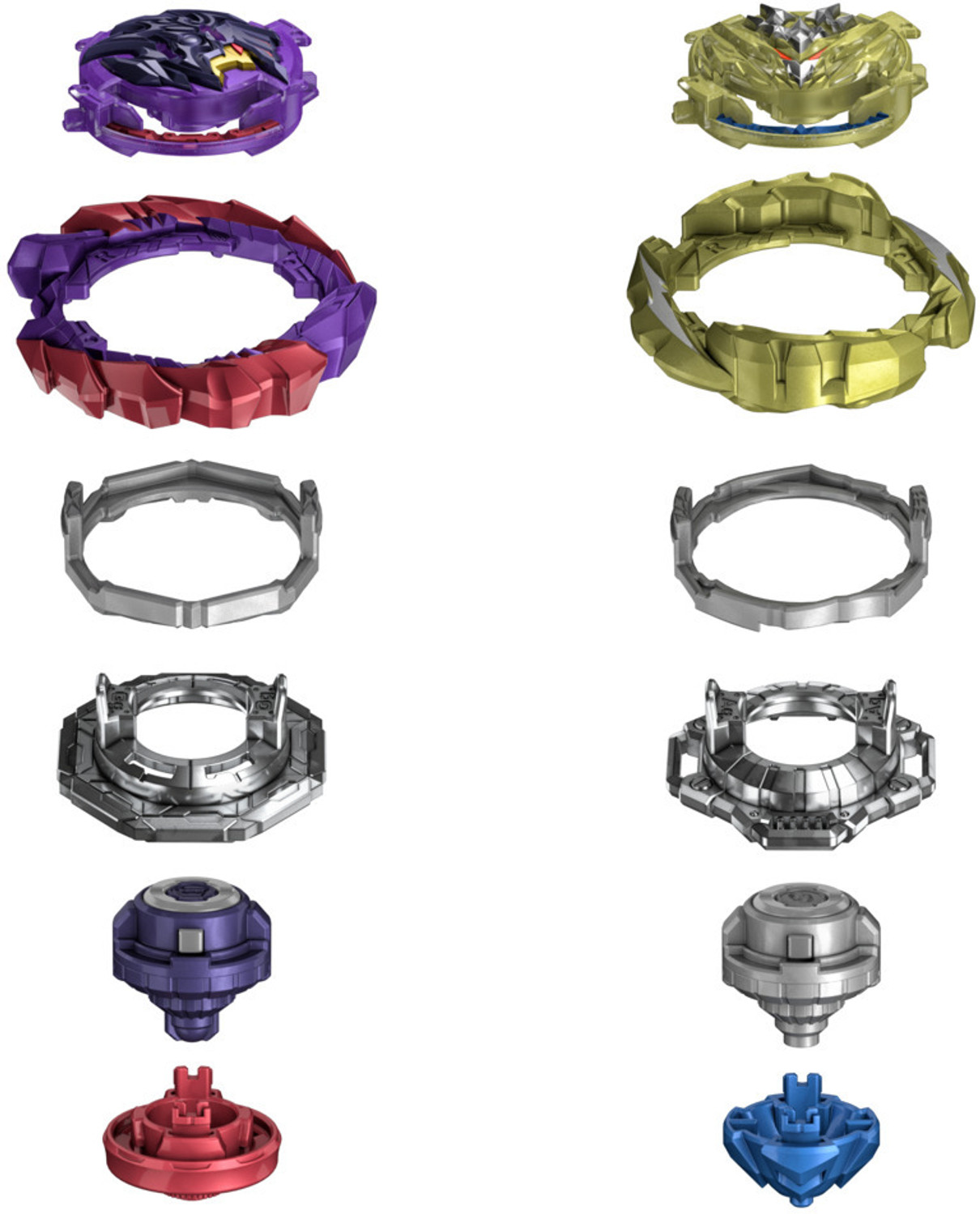 Image of BEYBLADE Burst QuadDrive Berserk Balderov B7 & Cyclone Belfyre B7 Spinning Top Dual Pack-For Kids Ages 8+