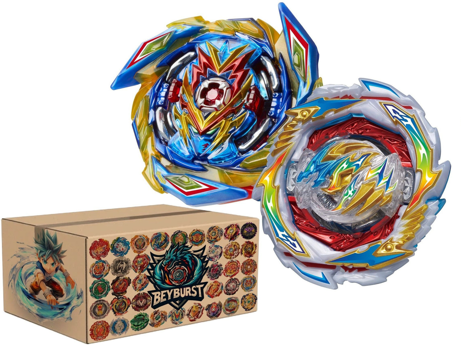 Image of Beyburst B163 Brave Valky ' 2A Blade + Gatlling Dragon B-199 Spinning top