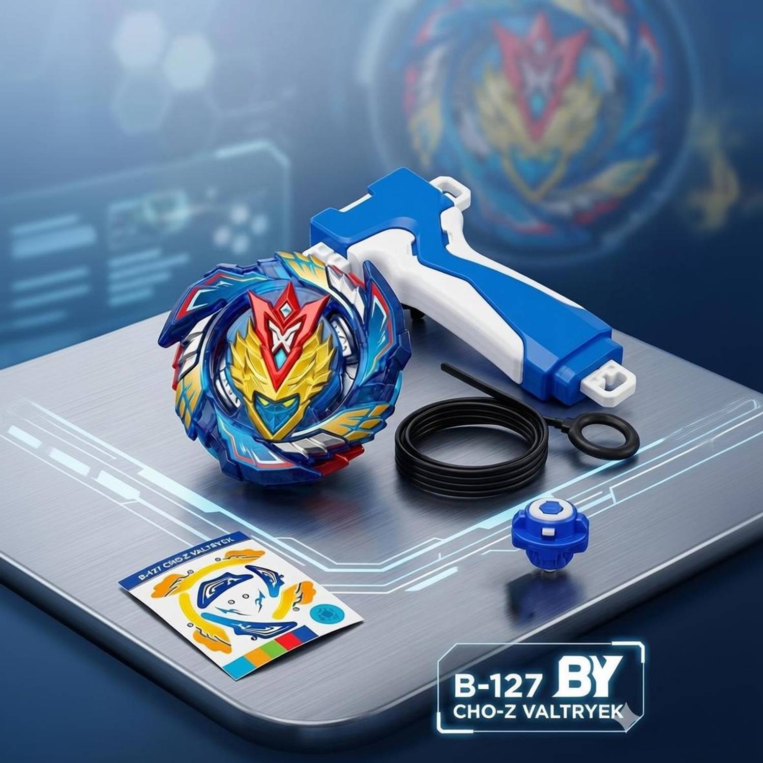 S*)様 ベイブレード AZAD57 Beyblade Cho Z God Valtryek B-127 Spinning top with Handle