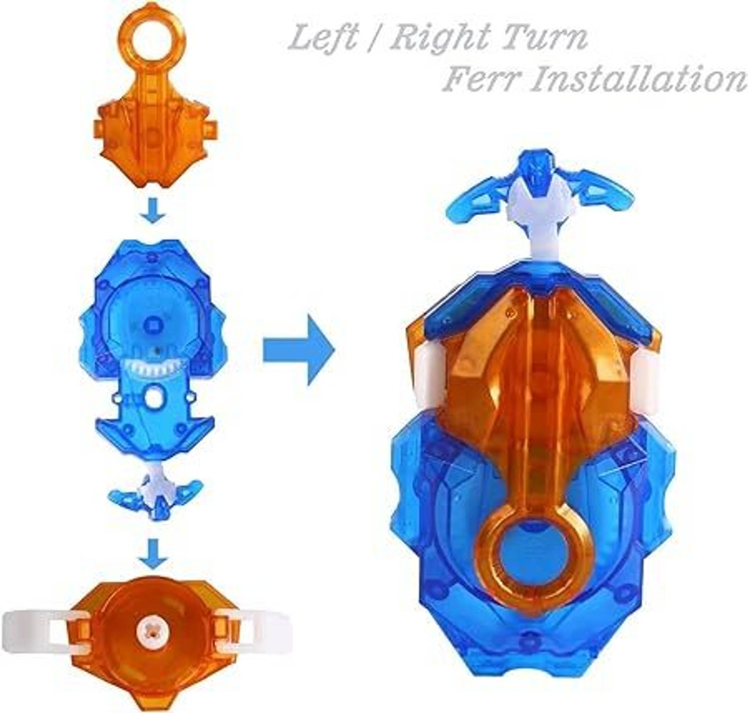 CrazyBuy Beyblade Bust B-188 & B-201 With Launcher - Image 5