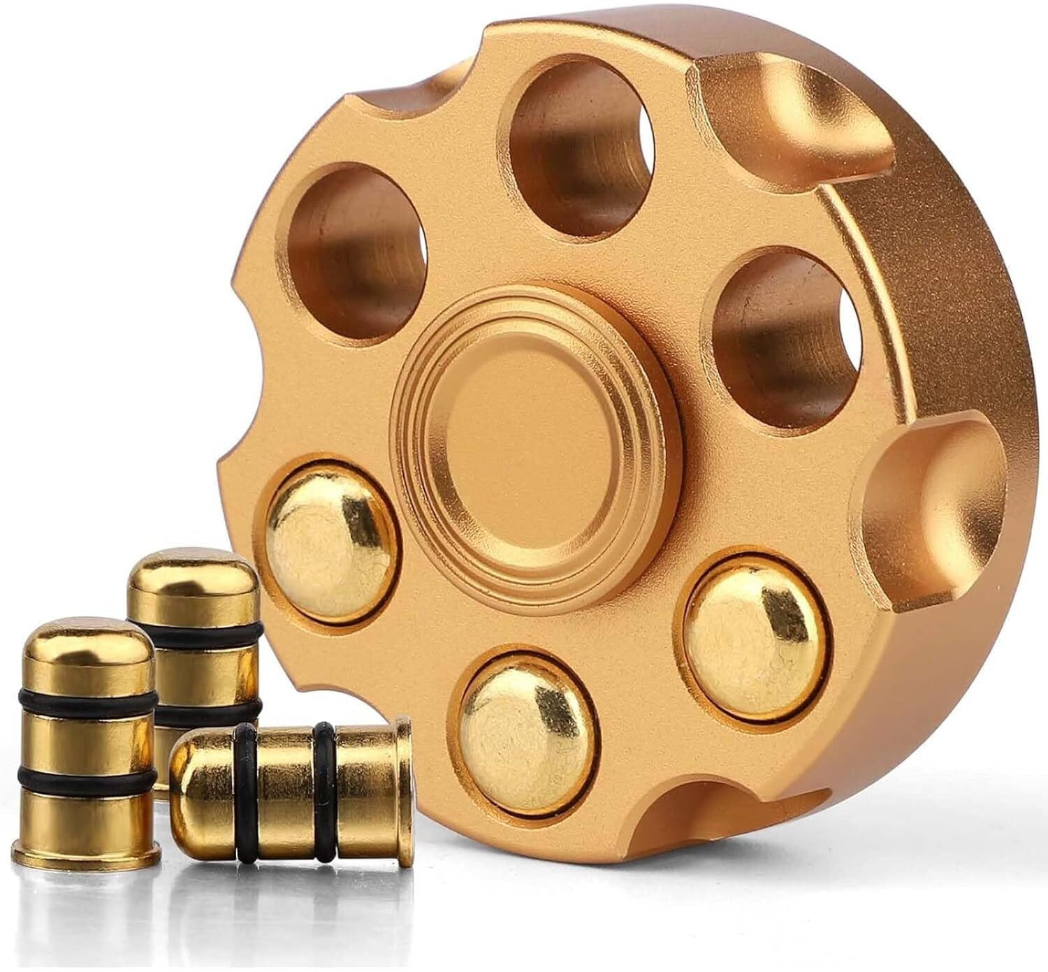 Image of Niralasa Golden Metal Fidget Cube Toy for Stress Relief & Focus, Premium Desk Fidget Toy