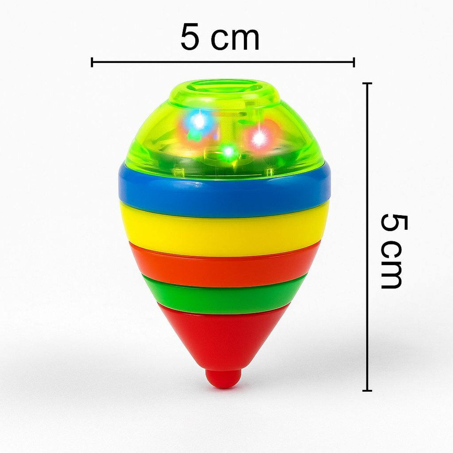 Image of Rodio inchColorful LED Light Lattu | Spinning Top Toy for Kids (Multicolor)