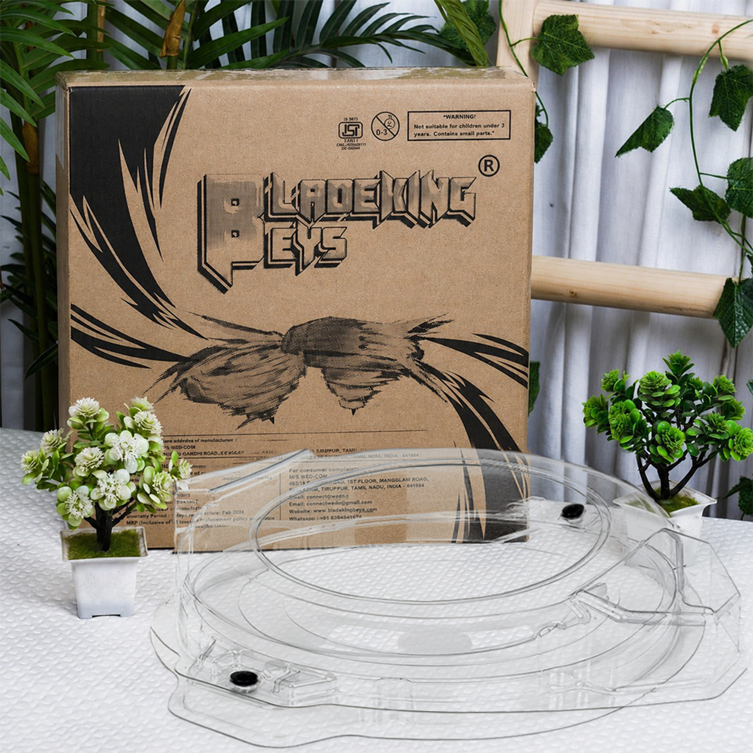 Image of BLADEKING BEYS Battle Stadium 38cm Big Size|2 Lane+Doom Arena|Compatible with Burst,X style Top
