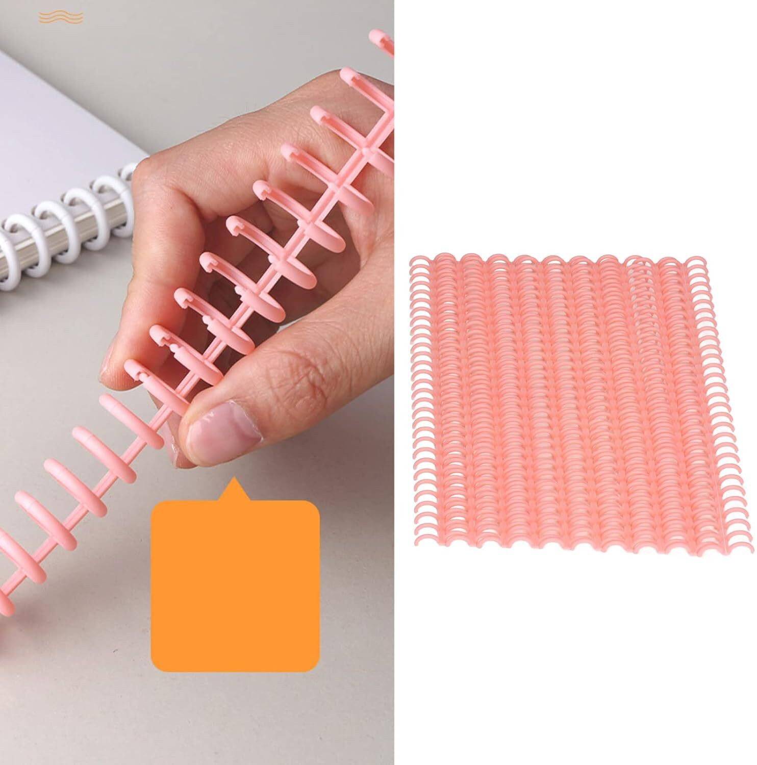 Image of MRIYA Binding Comb, 30 Hole Binding Rings Plastic Binding Combs Manual Comb Binder
