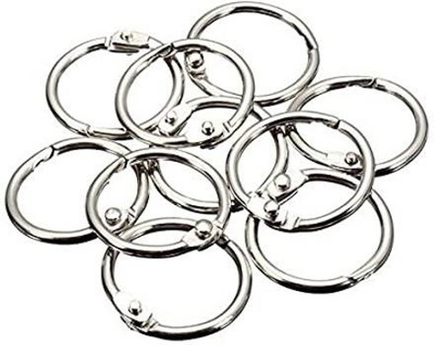 BM RETAIL 50MM 10 Pcs Binder Rings Loose Leaf Binder Rings for School, Home, Office Manual Ring Binder