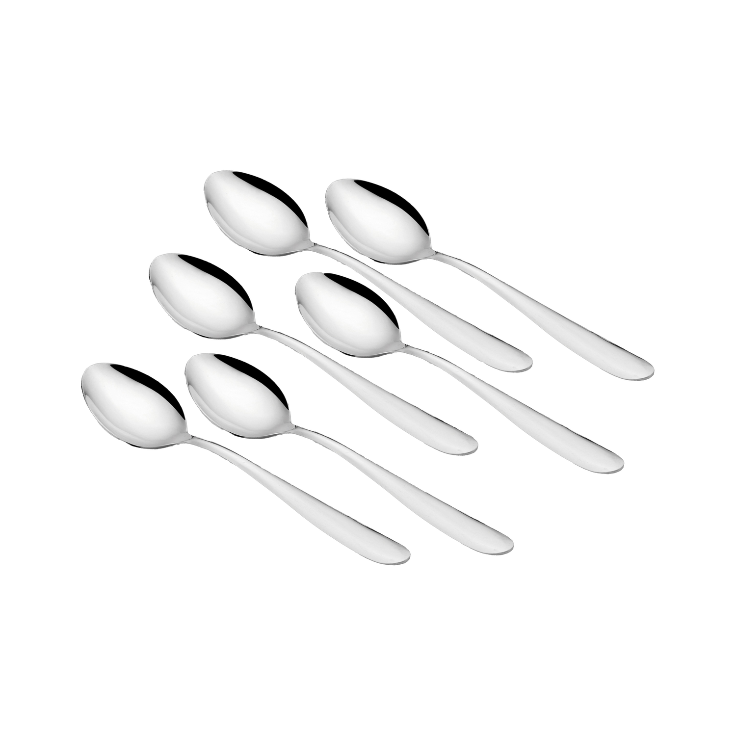 Saloon Table Silver スプーン 6本セット Classic Essentials 6 Piece Stainless Steel Table Spoon Set, Silver