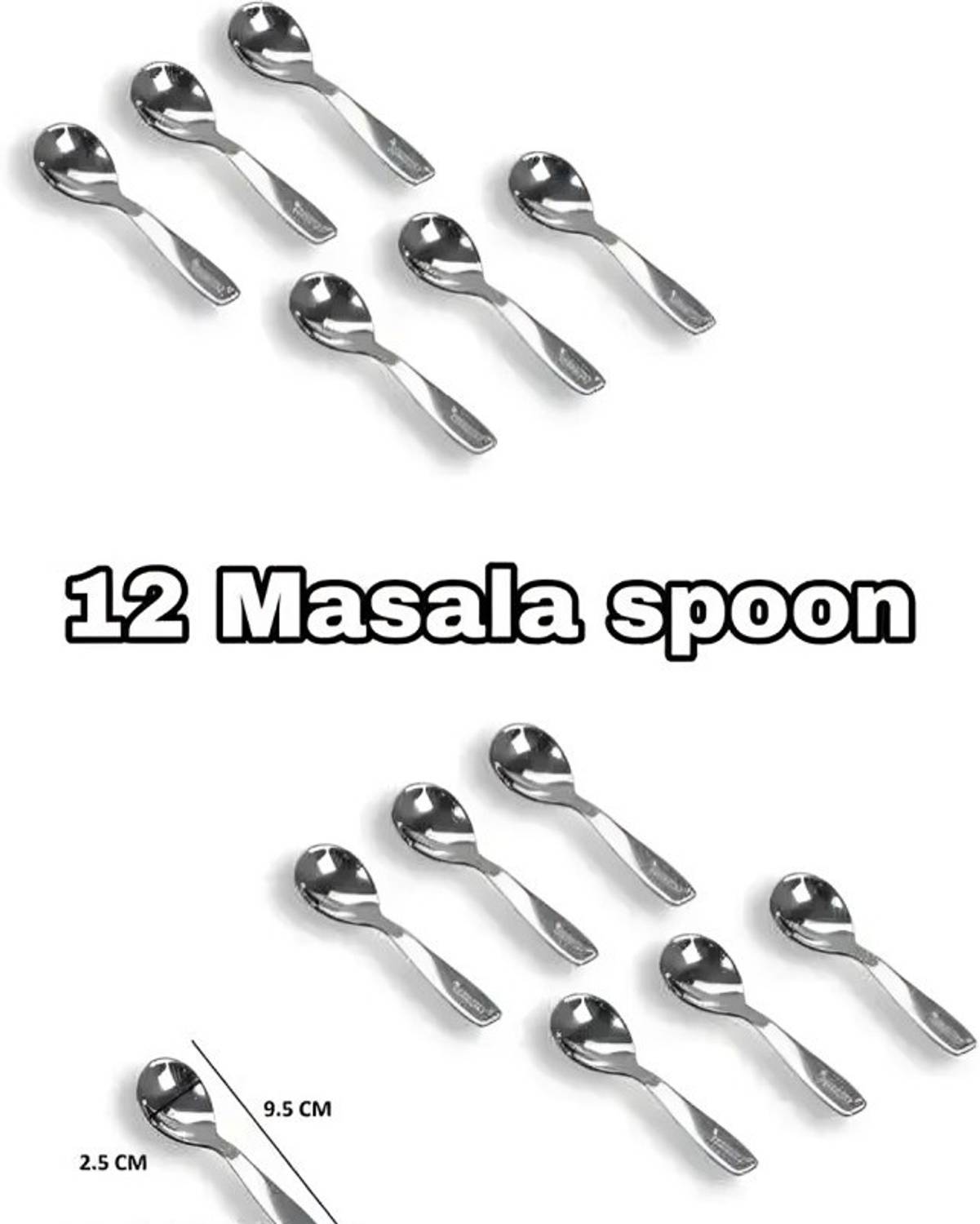 ARSCART Every home Masala spoon Stainless Steel Sugar Spoon Set