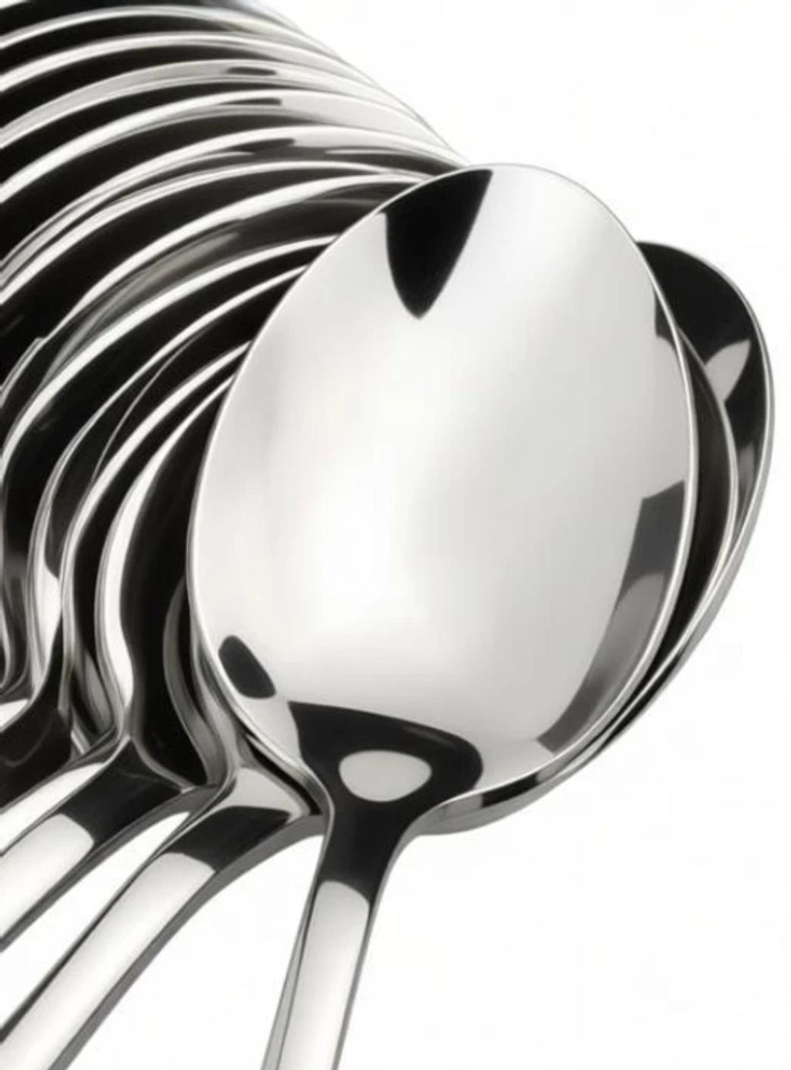 Image of cerinox Premium Spoons Set of 12, Dinner Spoon Length 16 cm, for Mirror Polished Stainless Steel Cutlery Set