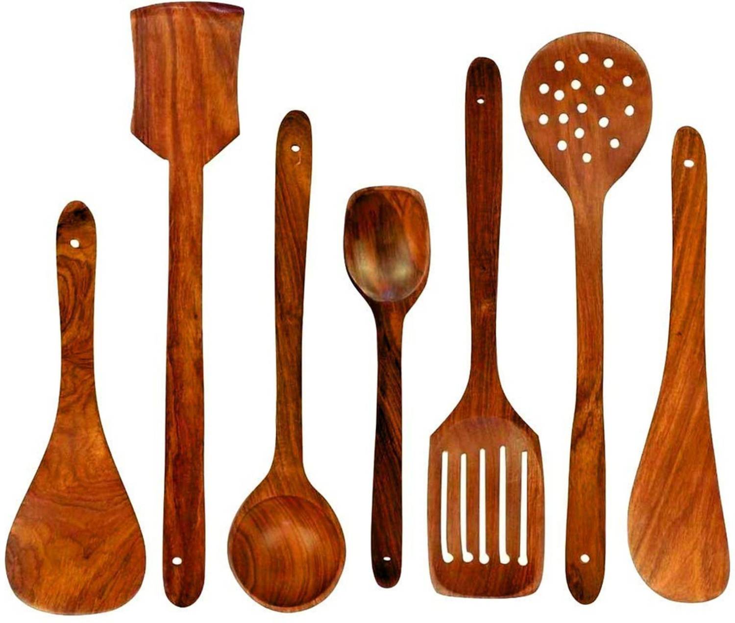 DECORASIA Wooden Measuring Spoon Set Brown - Image 1