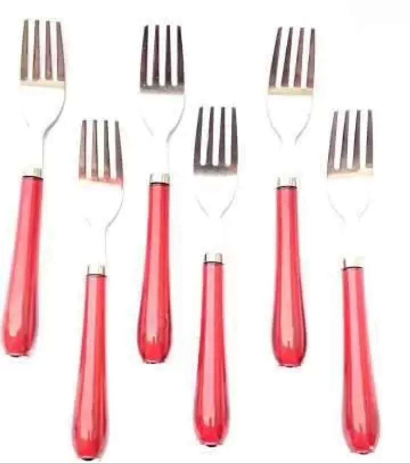 AGS MART Stainless Steel WITH CRYSTAL Table Spoon Set (Pack of 6) Stainless Steel Table Spoon Set