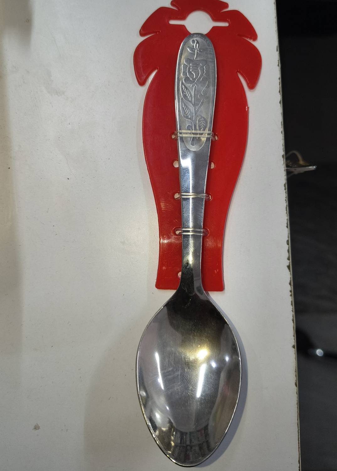 Mahima stainless steel Red rose Stainless Steel Table Spoon Set