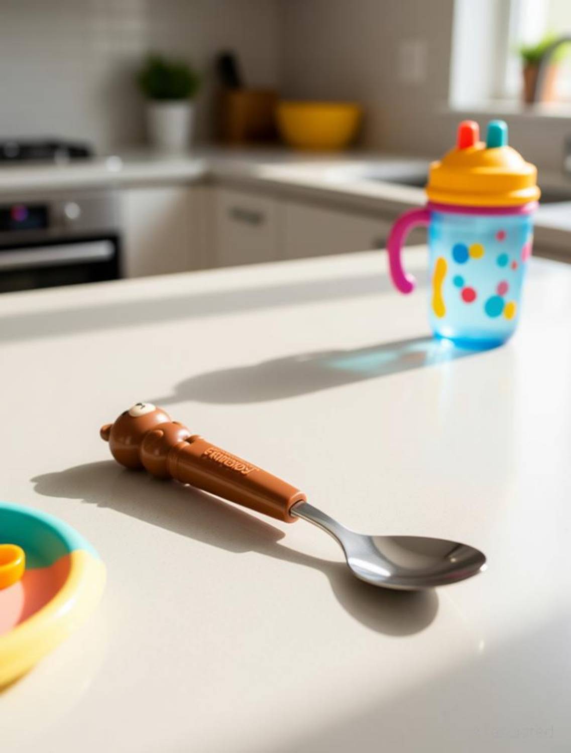 AMANVANI Kids Spoon & Fork Set Steel Table Spoon
