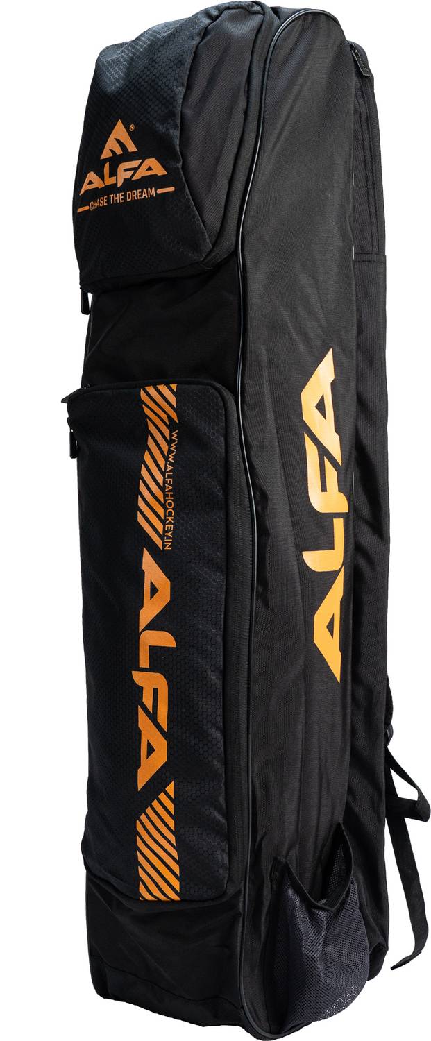 ALFA Jumbo Borsone Hockey Stick Cum Kit Bag – Nero, Grande, Leggero E Durevole
