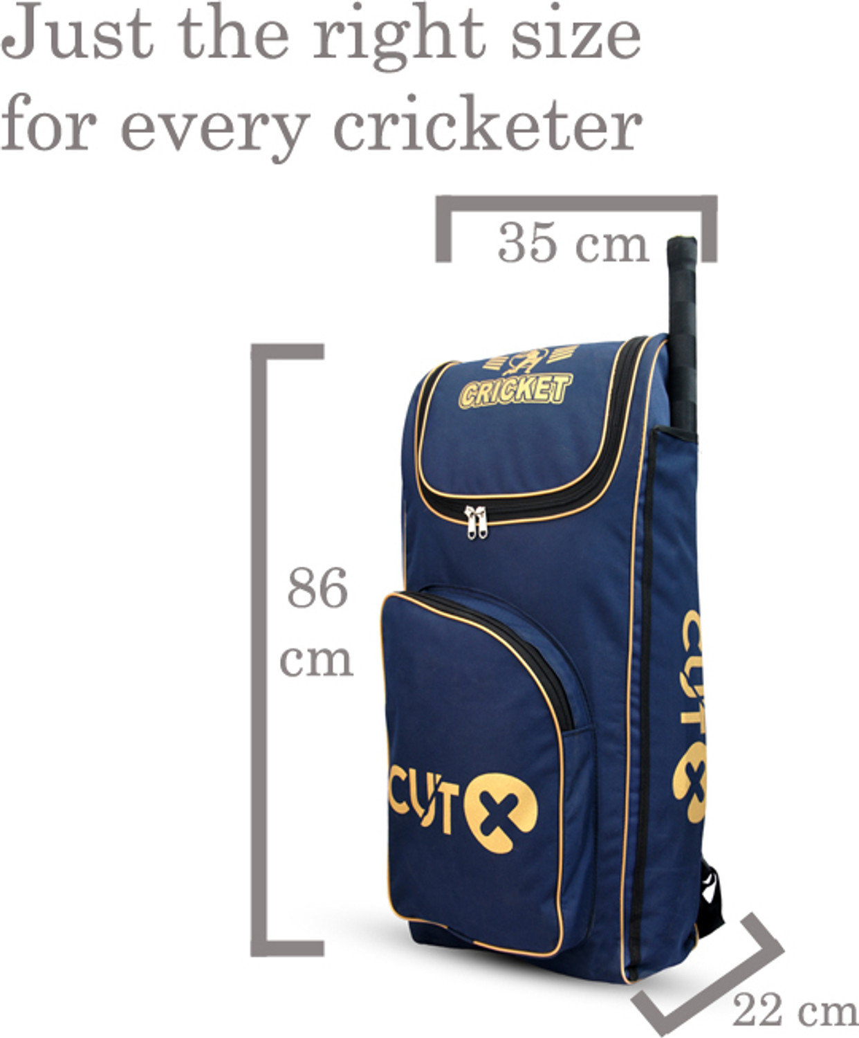 Image of CUTX Cricket Kit Baby, Legguard, Glove, Thigh & Arm Pad, Bat (Size Full for 18+ Yrs) Cricket Kit