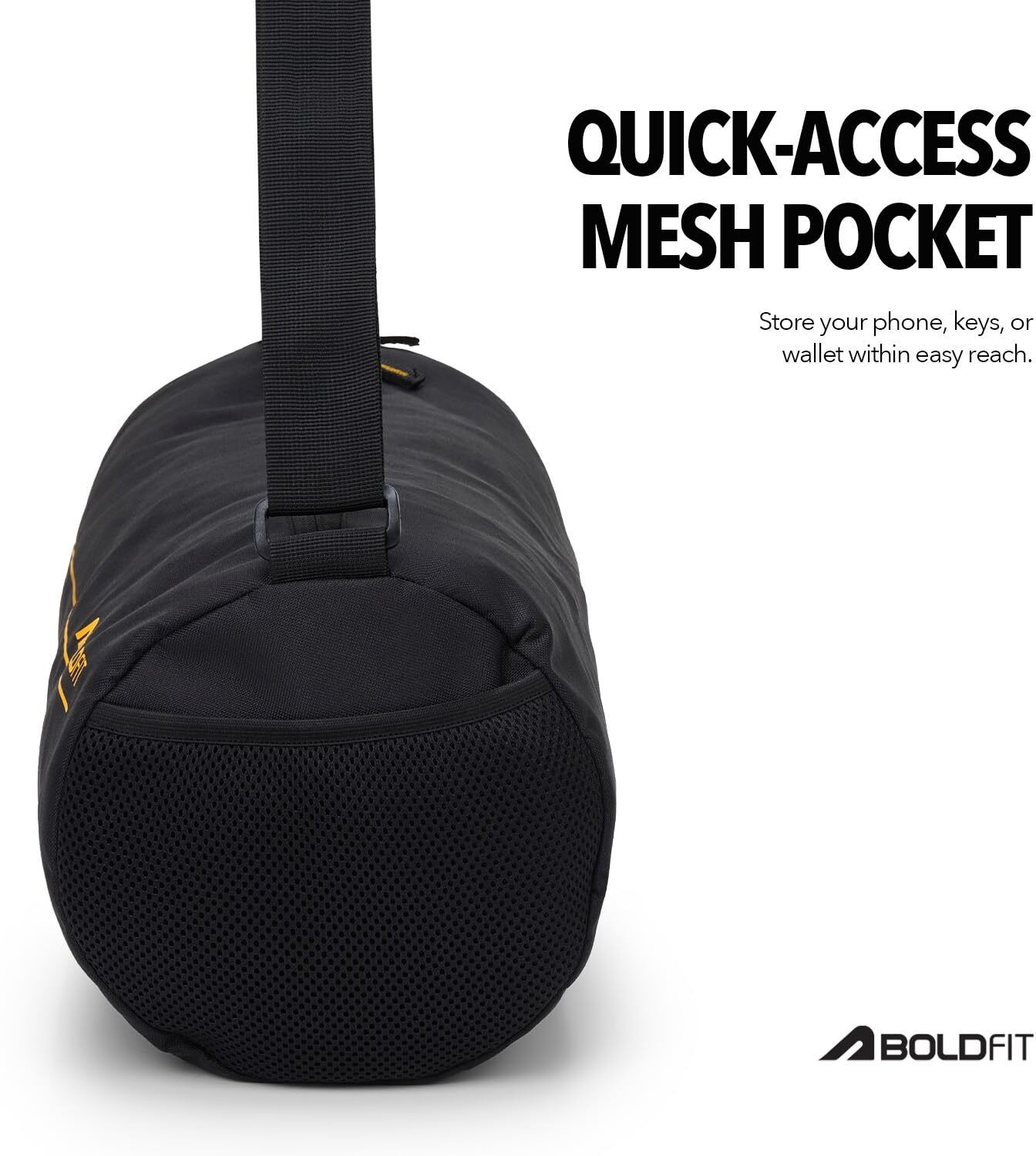 Image of BOLDFIT Train Force Gym bag for Men and Women - Compact Gym Duffel Bag