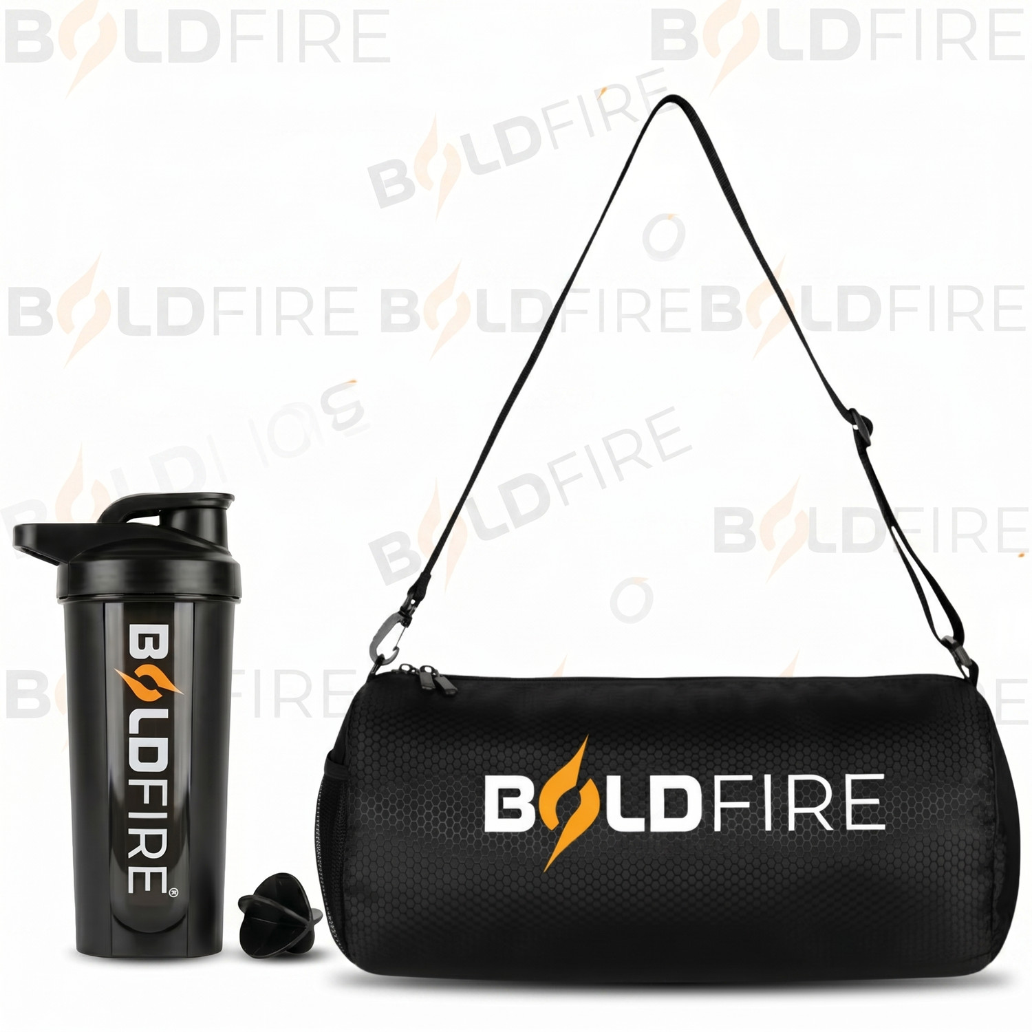 Image of iamalot Sports Bag with 700ml Shaker Bottle Combo for Men & Women