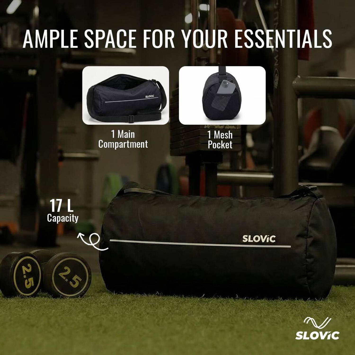 SLOVIC Comfortable & Stylish Gym Bag - Image 3