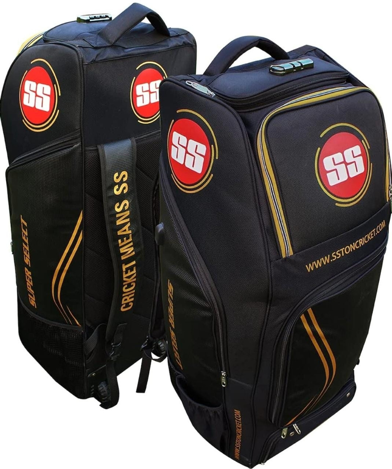 Image of bs sports BS Super Select Duffle Full Size Cricket Kit Bag Black Kit BaG