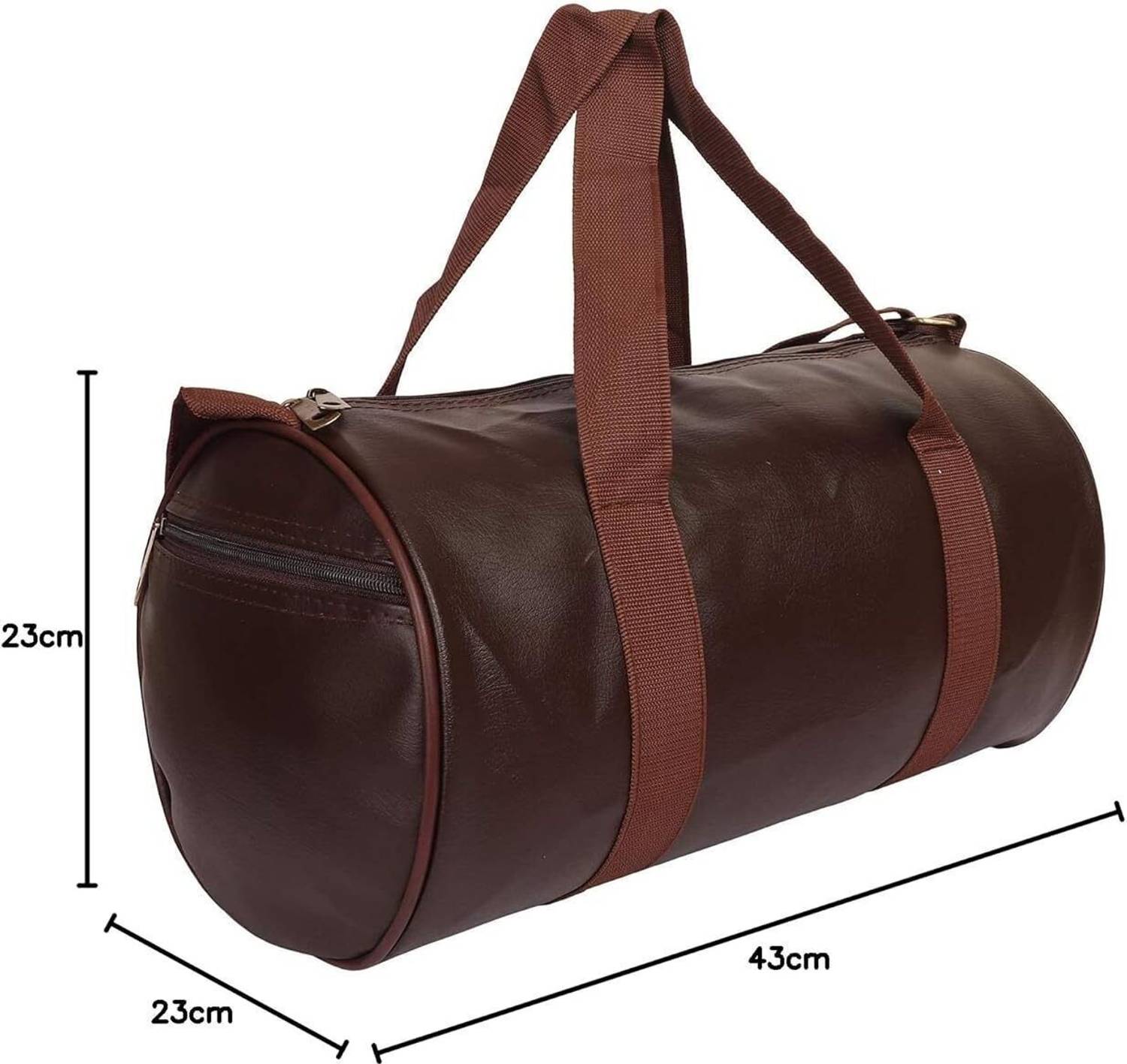 BoldFire Leather Gym Bag with Accessories - Image 3