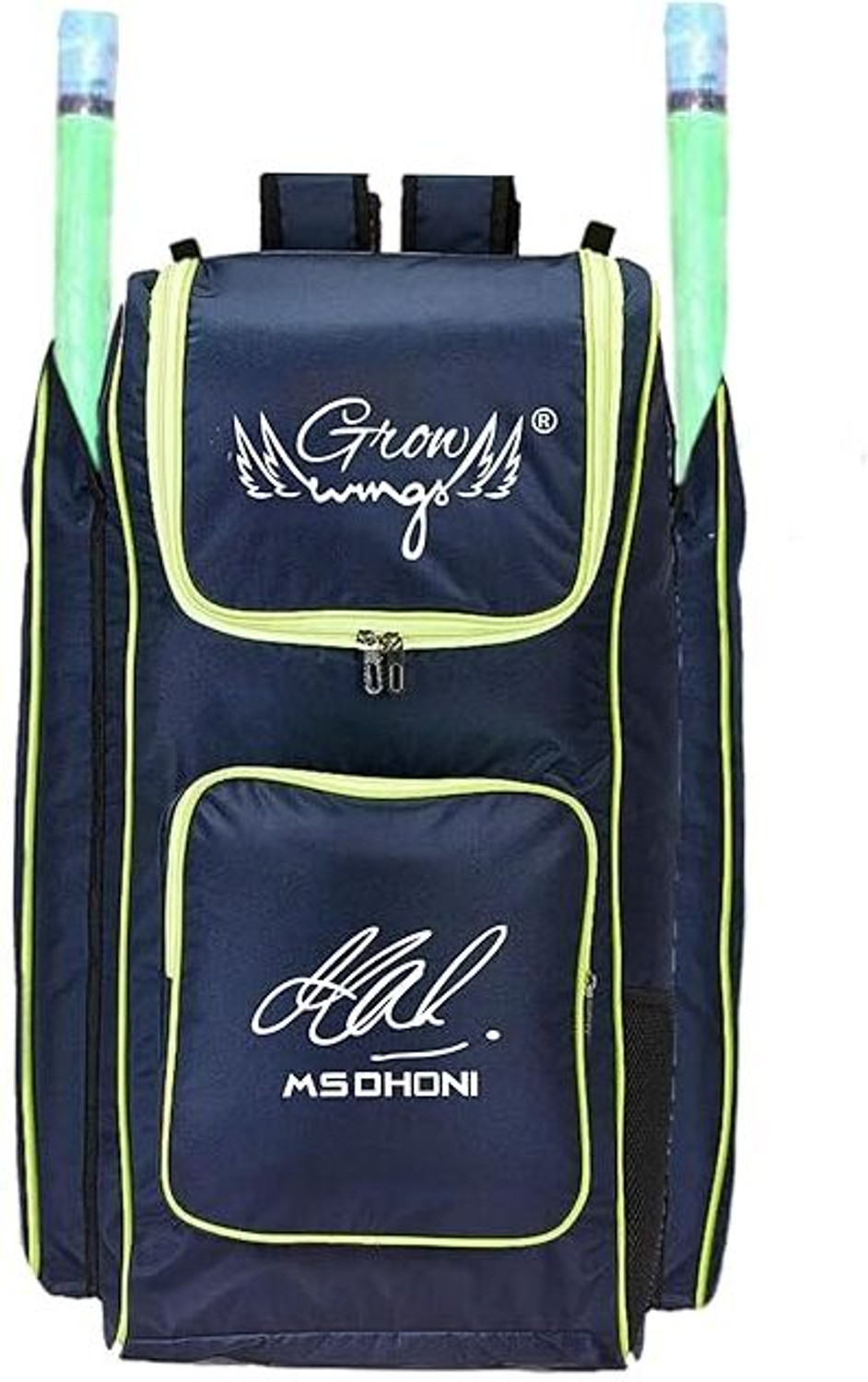 Image of Grow wings Black Dual Pocket Light Weight Cricket Kit Bag