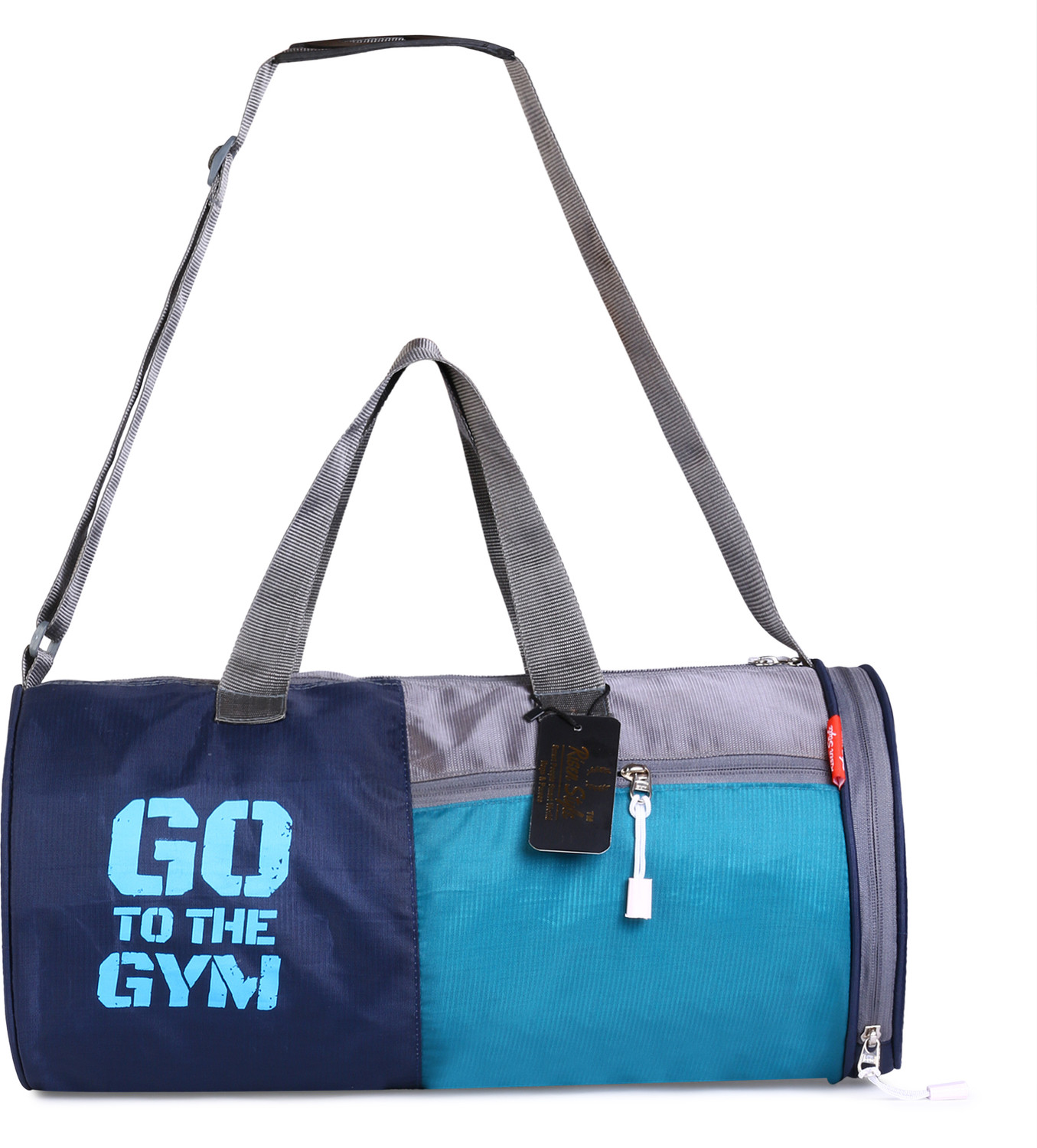 Image of Risen style Duffle /Gym Bag /Shoulder Bag for Men & Women (Blue, Kit Bag) Gym Duffel Bag