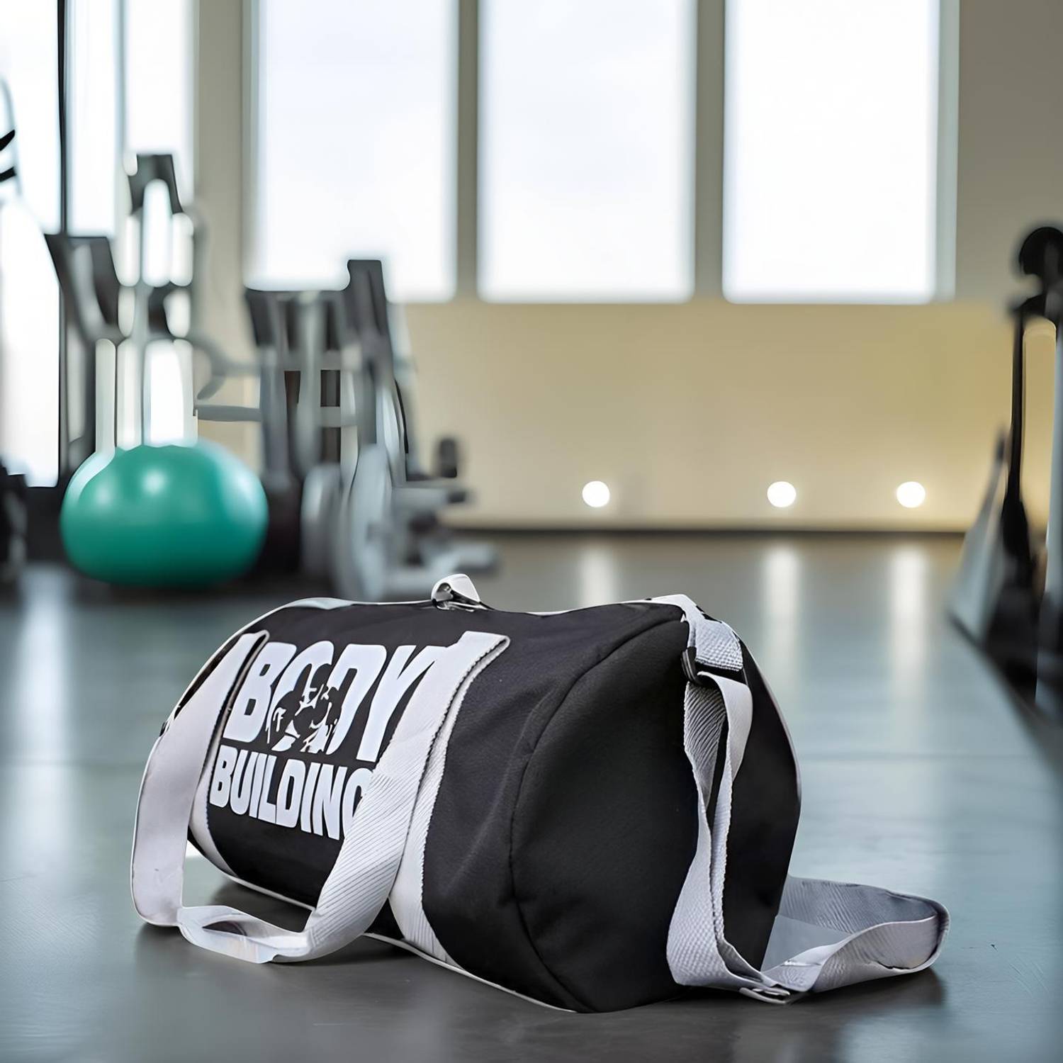 Afya Fitness Gym Bag/ Duffel Bag/ Travel Bag/ Sports Bag/ Travel kit(Black)