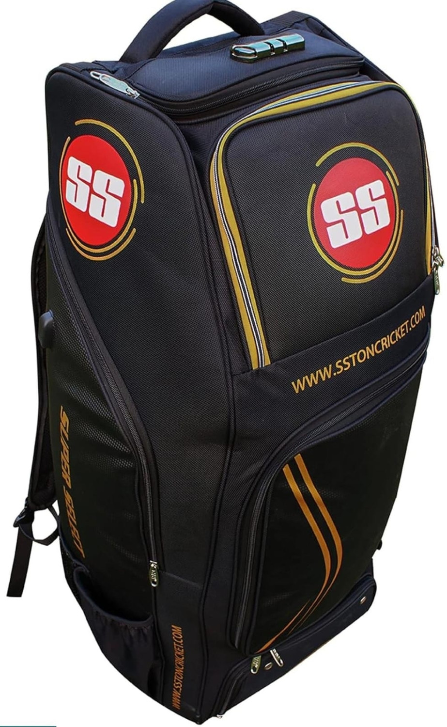 Image of bs sports BS Super Select Duffle Full Size Cricket Kit Bag Black Kit BaG