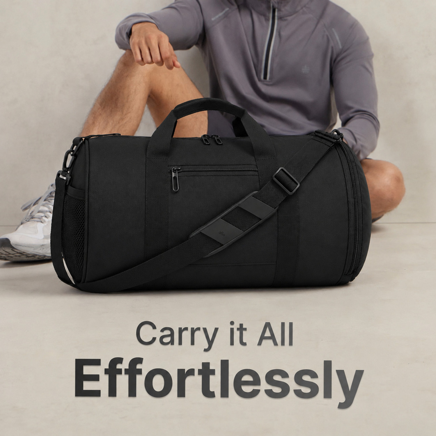 Image of NEHX Gym Bag for Men and Women with Shoe Compartment