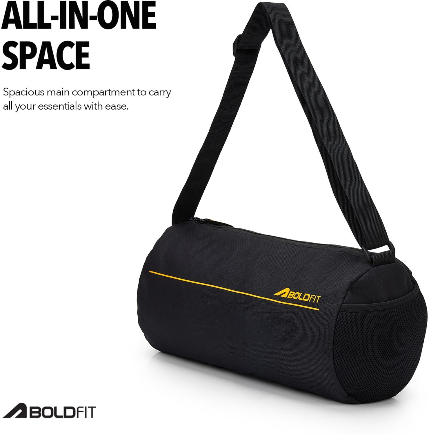 Image of BOLDFIT Train Force Gym bag for Men and Women - Compact Gym Duffel Bag
