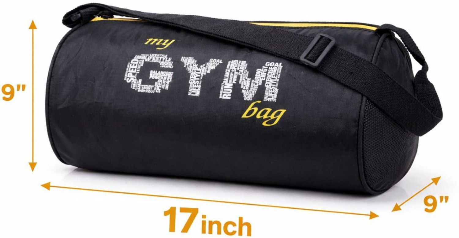Image of EMMCRAZ Combo Wrist Band With Gym Bag & 700ML Gym Shaker PACKOF3) (Black, Kit Bag)