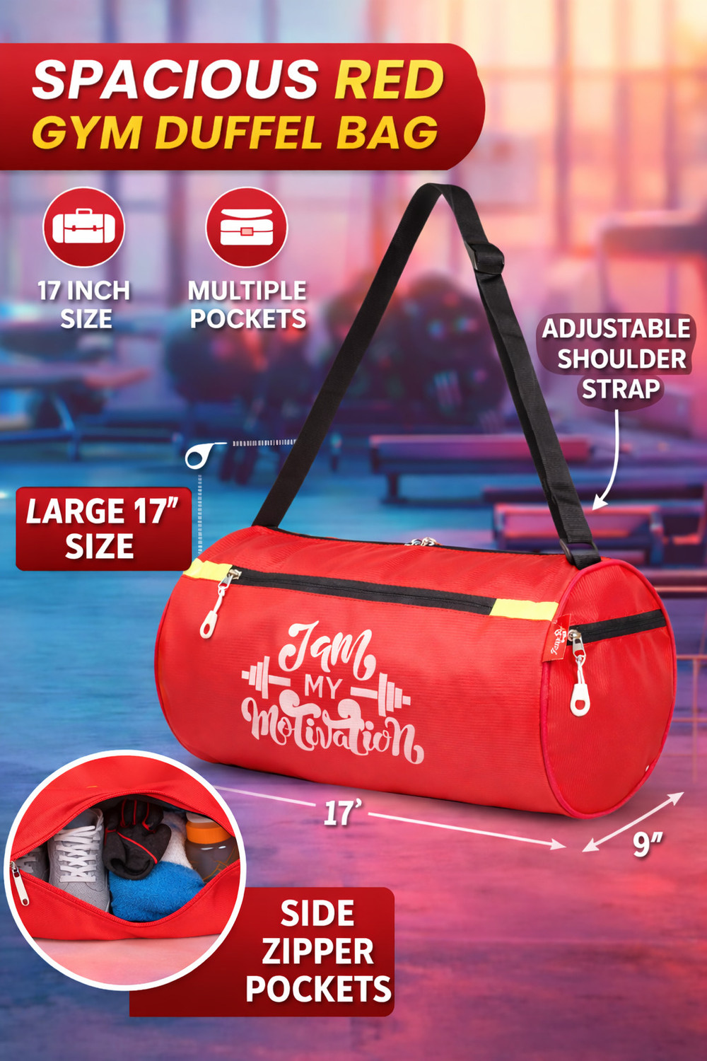 Image of Risen style Gym Duffel Bag Sports Travel Bag Unisex