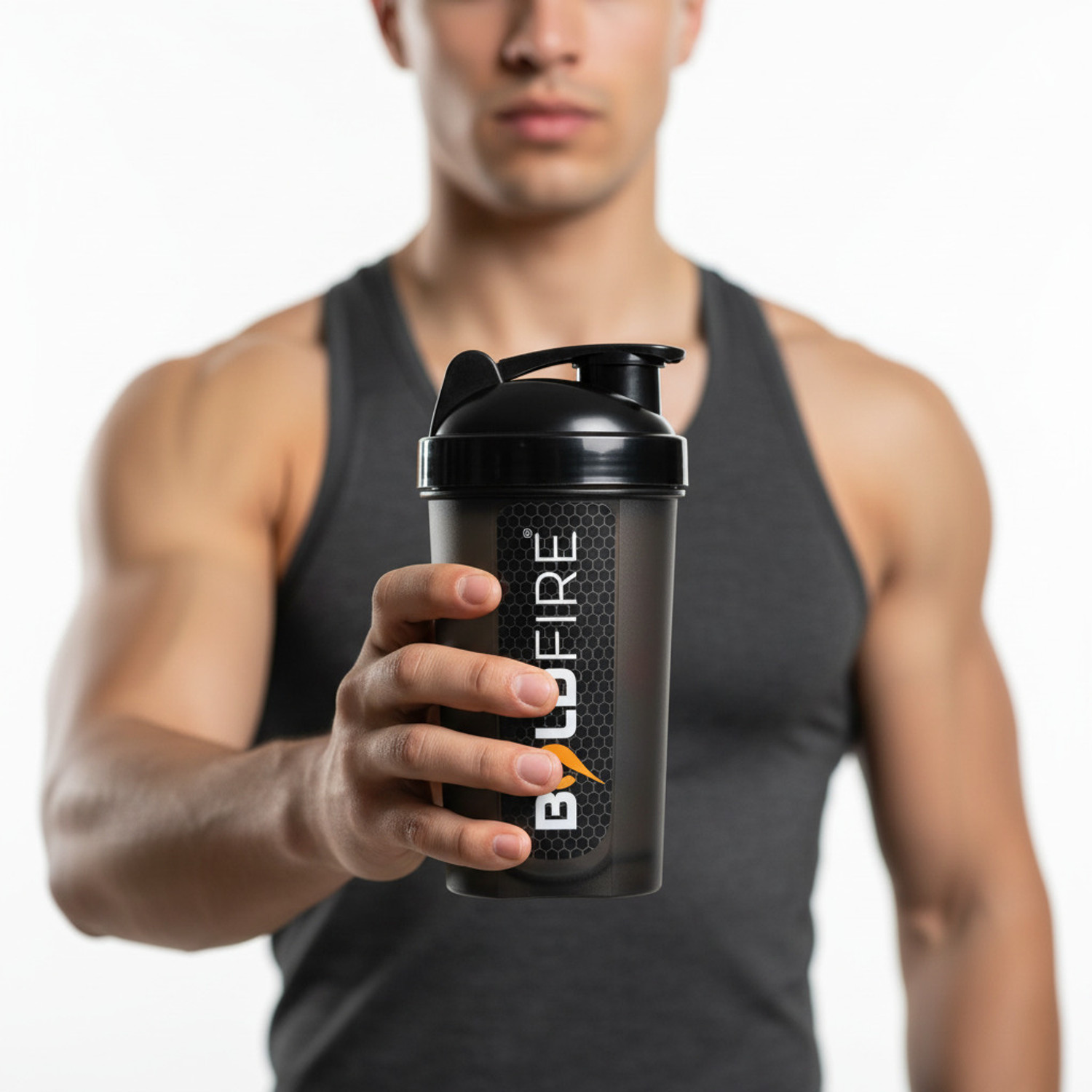 Image of BoldFire Waterproof Gym Sports Bag with Adjustable Shoulder Strap,Gym Shaker & Wrist Band