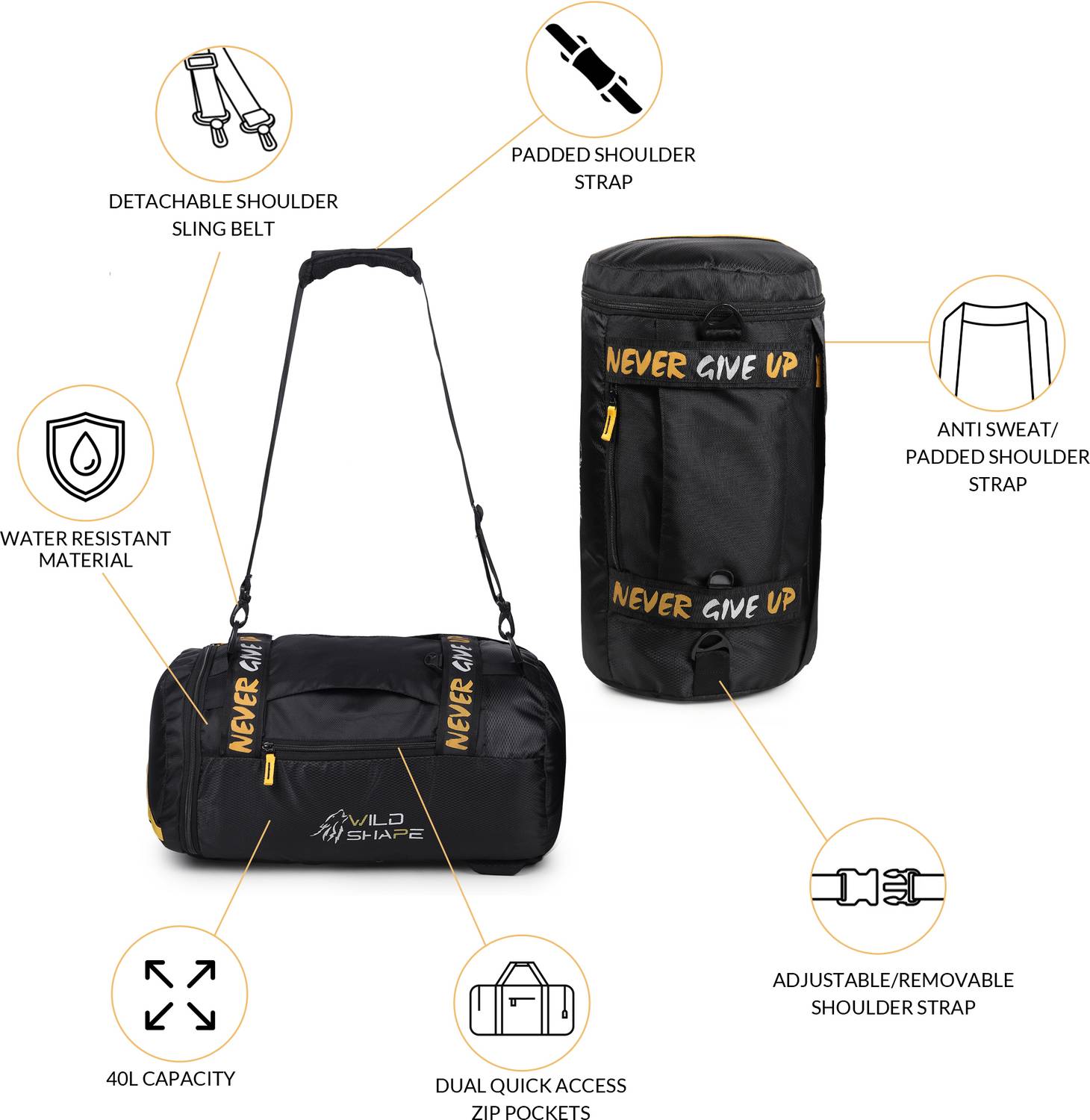 WILD SHAPE Hybrid Edition Gym Bag - Image 4