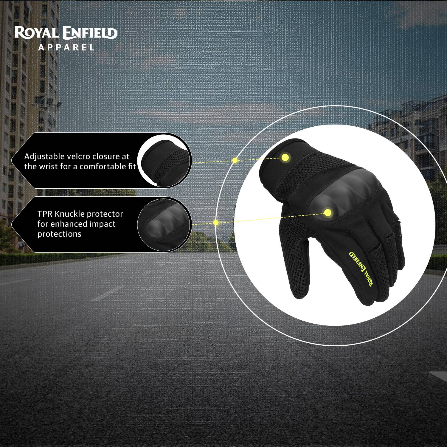 Royal Enfield Aeroflex Bike Riding Gloves - Image 3
