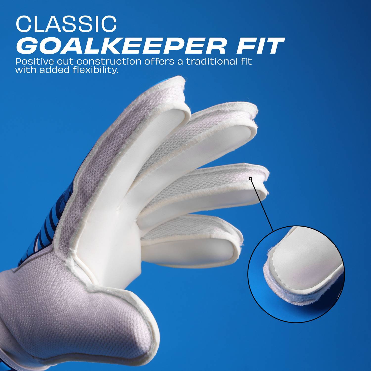 NIVIA Encounter 2.5 mm soft air fit latex palm grip, positive cut Goalkeeping Gloves - Image 5